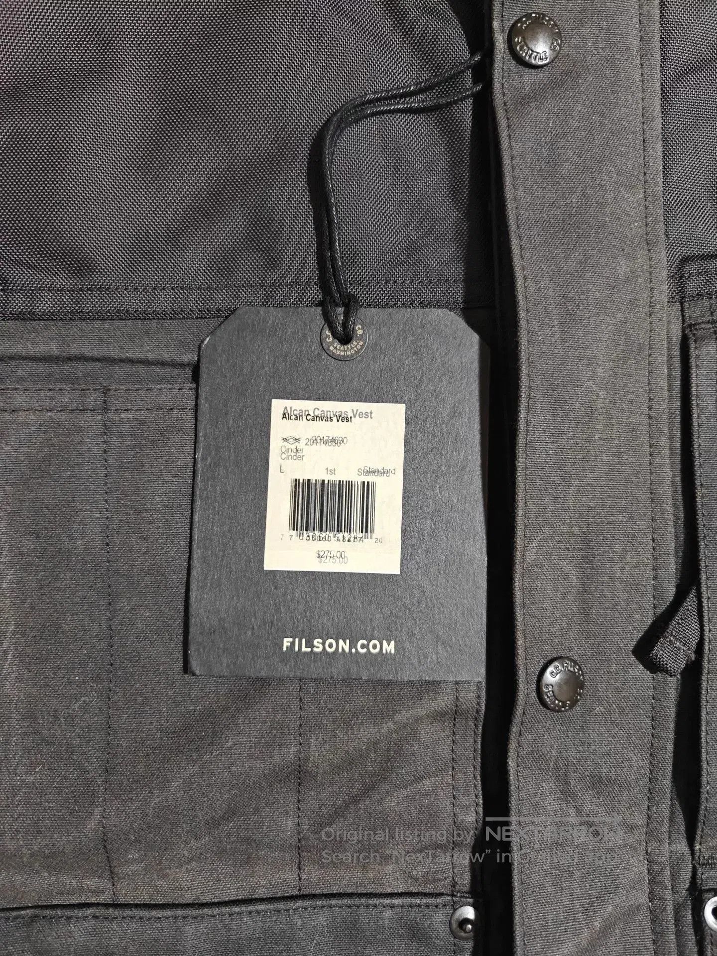 Filson Filson Alcan Canvas Vest. Size US L / EU 52-54 / 3 - 4 Thumbnail