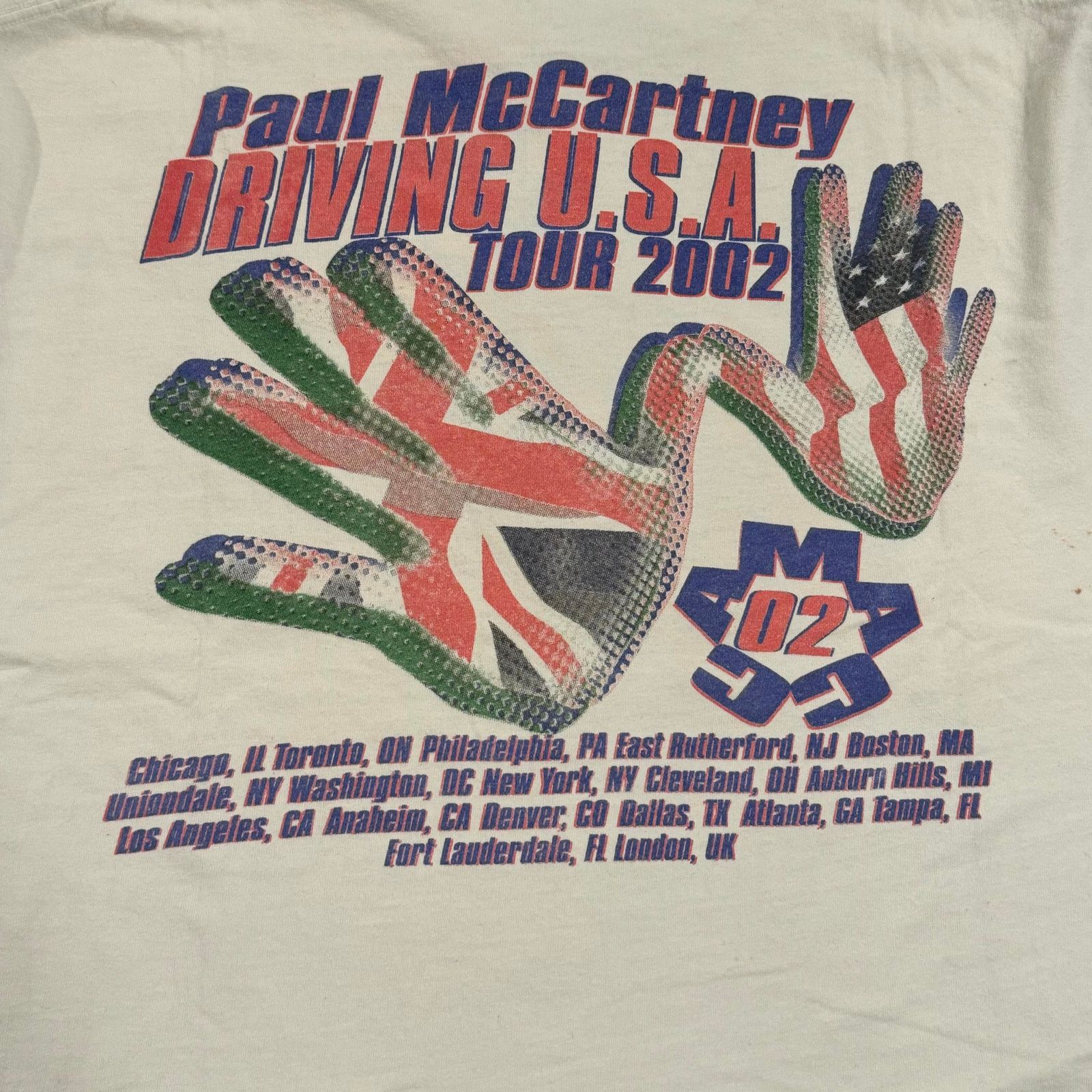 Add × Vintage Vintage Paul McCartney 2002 Tour Tshirt Size US XL / EU 56 / 4 - 5 Thumbnail