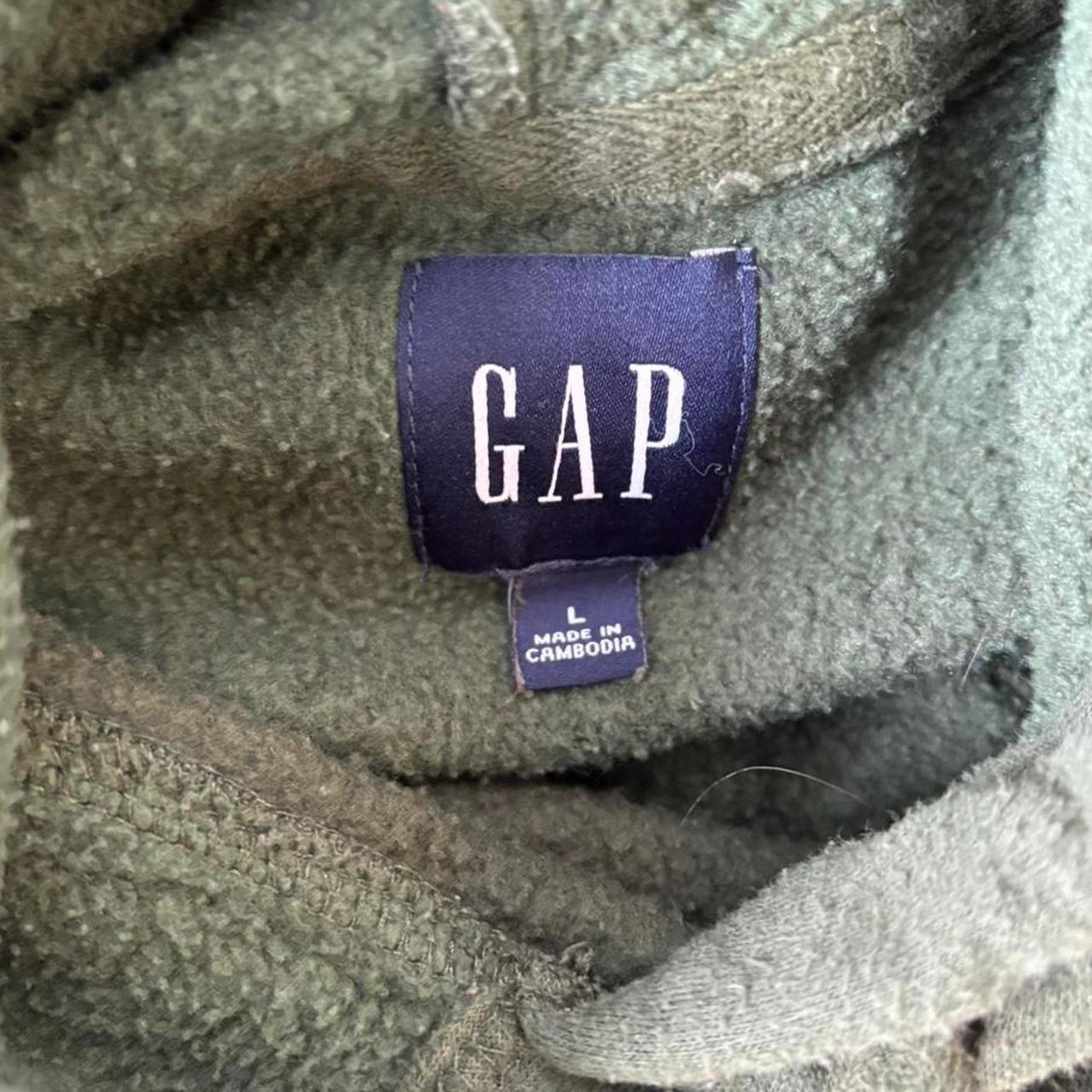 Gap Y2k green earthtone gap embroidered hoodie Size US L / EU 52-54 / 3 - 3 Thumbnail