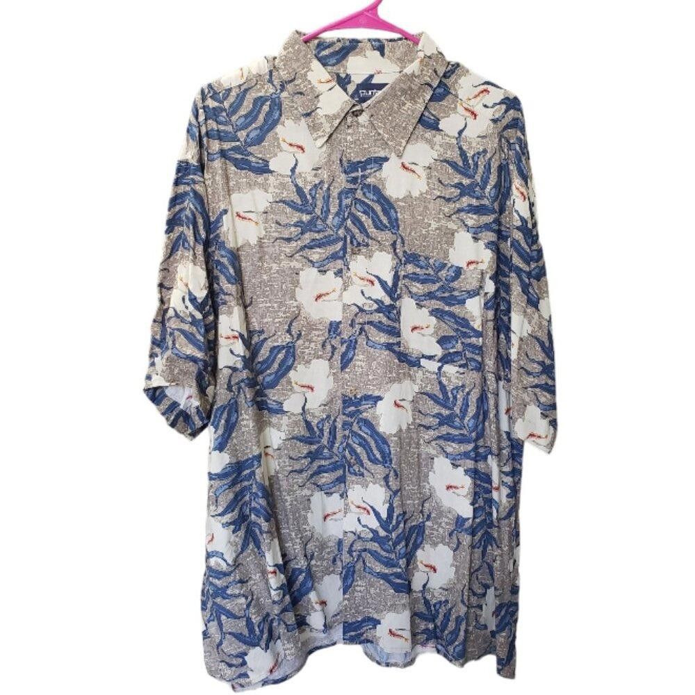 Puritan CT1547 Puritan Men's Tropical Summer Shirt XL Size US XL / EU 56 / 4 - 1 Thumbnail
