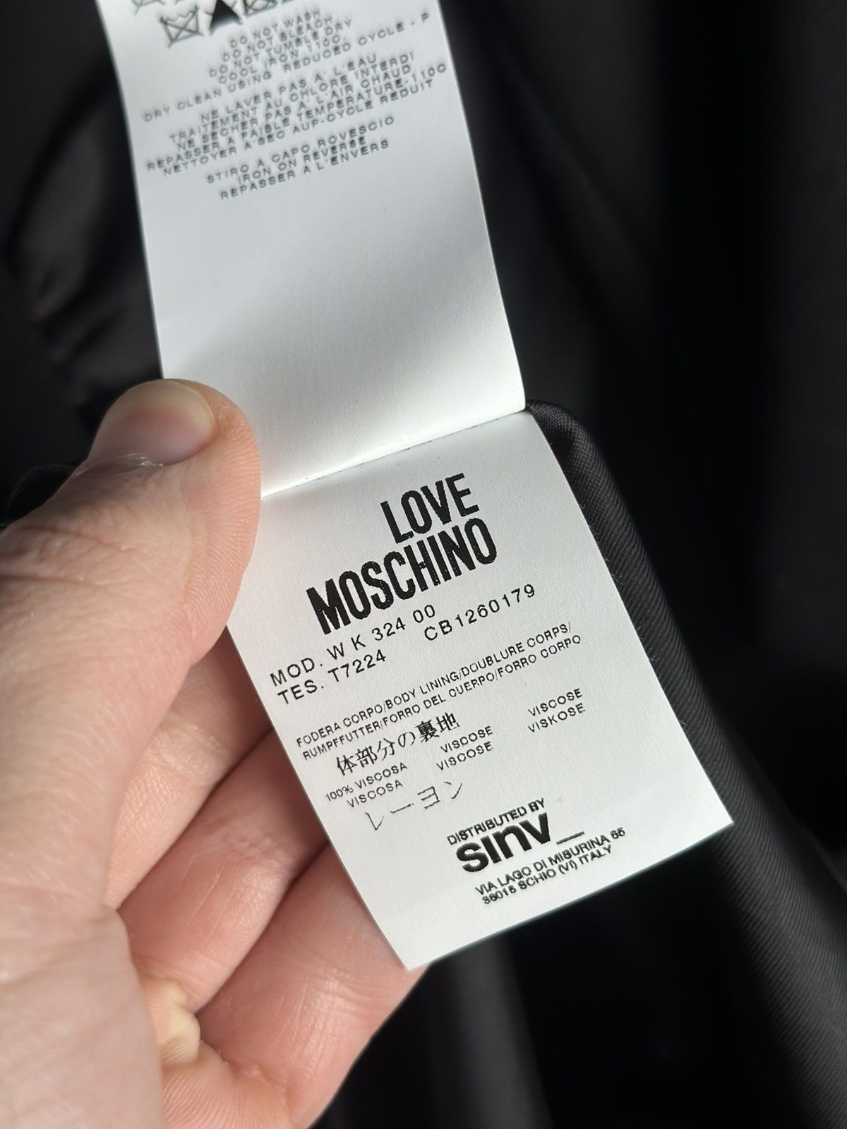 Love Moschino Love Moschino Black Wool Jackets & Women's Coat Size M / US 6-8 / IT 42-44 - 16 Thumbnail