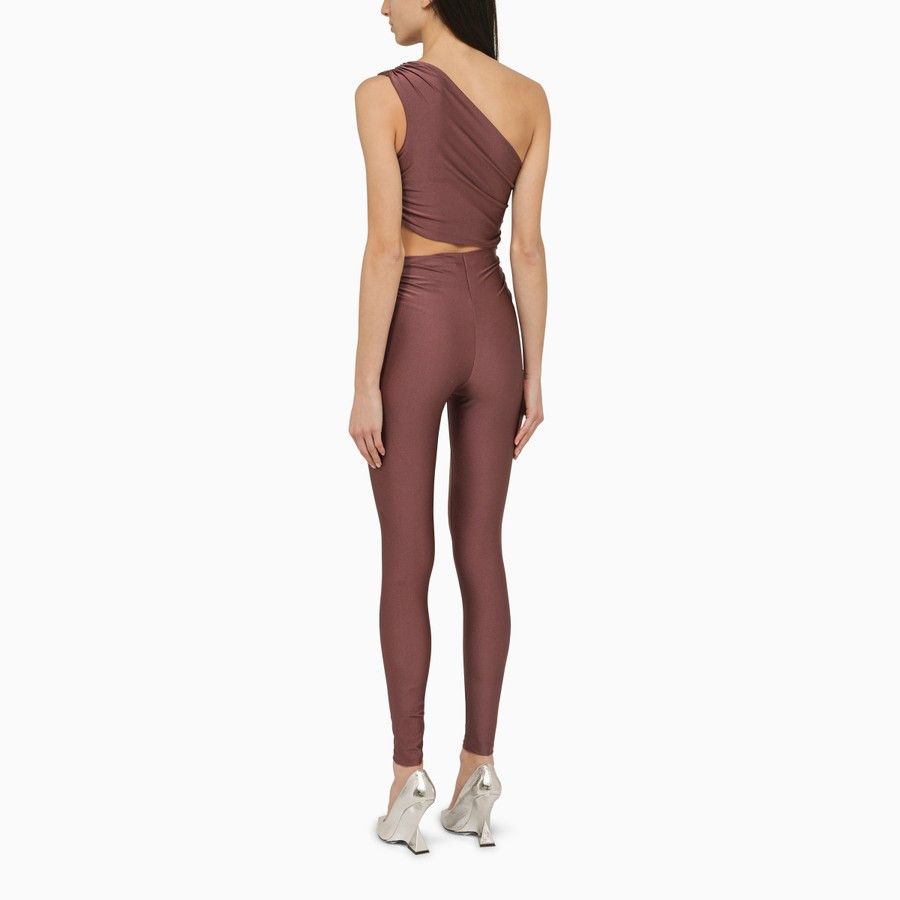 THE ANDAMANE o1d2blof1024 Close-Fitting Jumpsuit In Brown Size 26" / US 2 / IT 38 - 3 Thumbnail