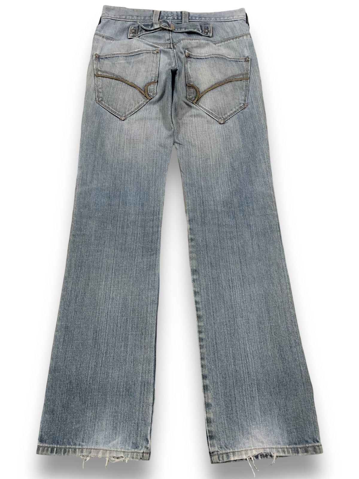 Undercover × Uniqlo Vintage Japanese Back Number Buckle Back Punk Style Jeans Size US 30 / EU 46 - 2 Thumbnail