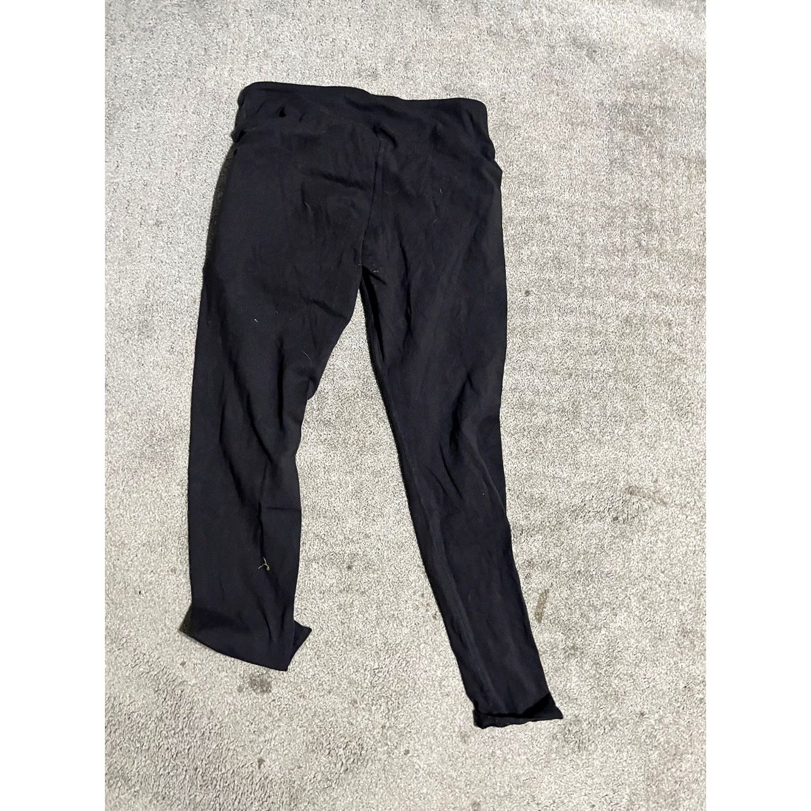 Vintage L.L. Bean Leggings Women Cropped Black Small ID 506102 Activewear Size 36" / US 14 / IT 50 - 3 Thumbnail