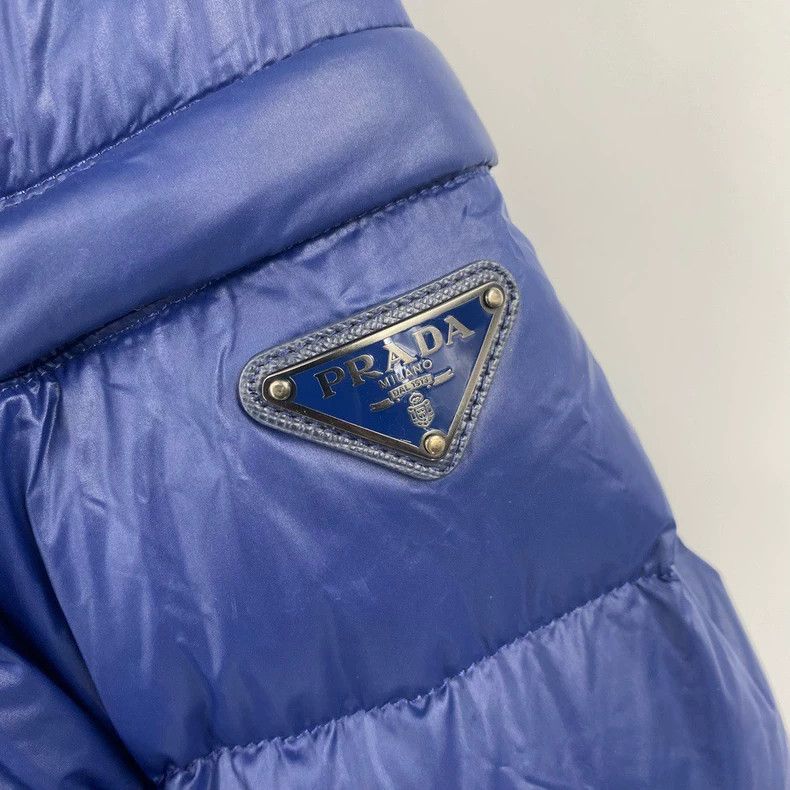 Prada Prada Dark blue triangle logo down jacket 2501-Nextarrow Size US M / EU 48-50 / 2 - 3 Thumbnail
