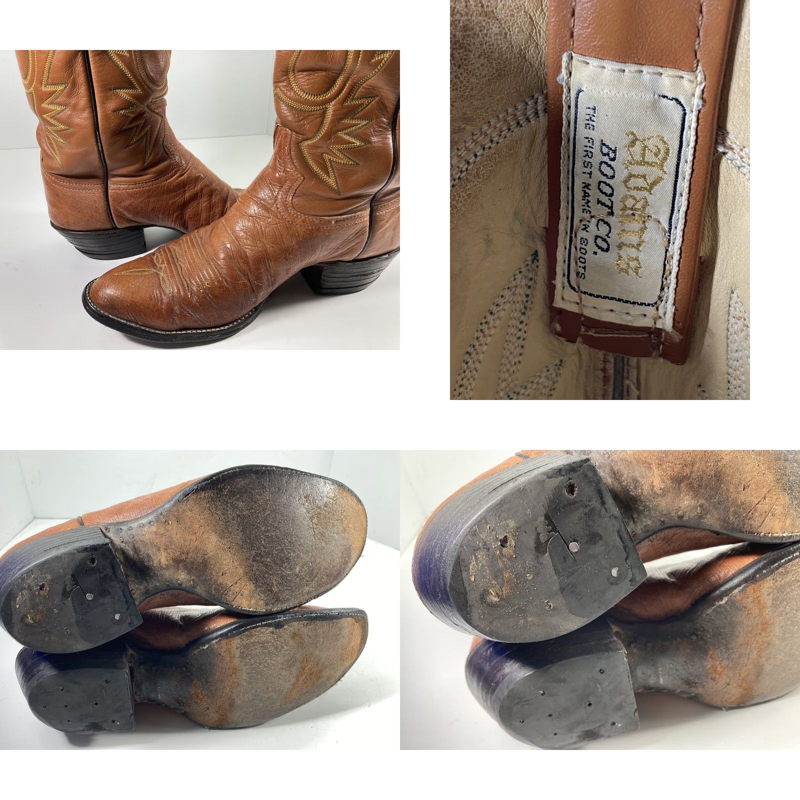 CO Adams Boot Co Smooth Ostrich Boots Men Size 10 D Peanut Brittle Western Vintage Boots Size US 10 / EU 43 - 9 Thumbnail