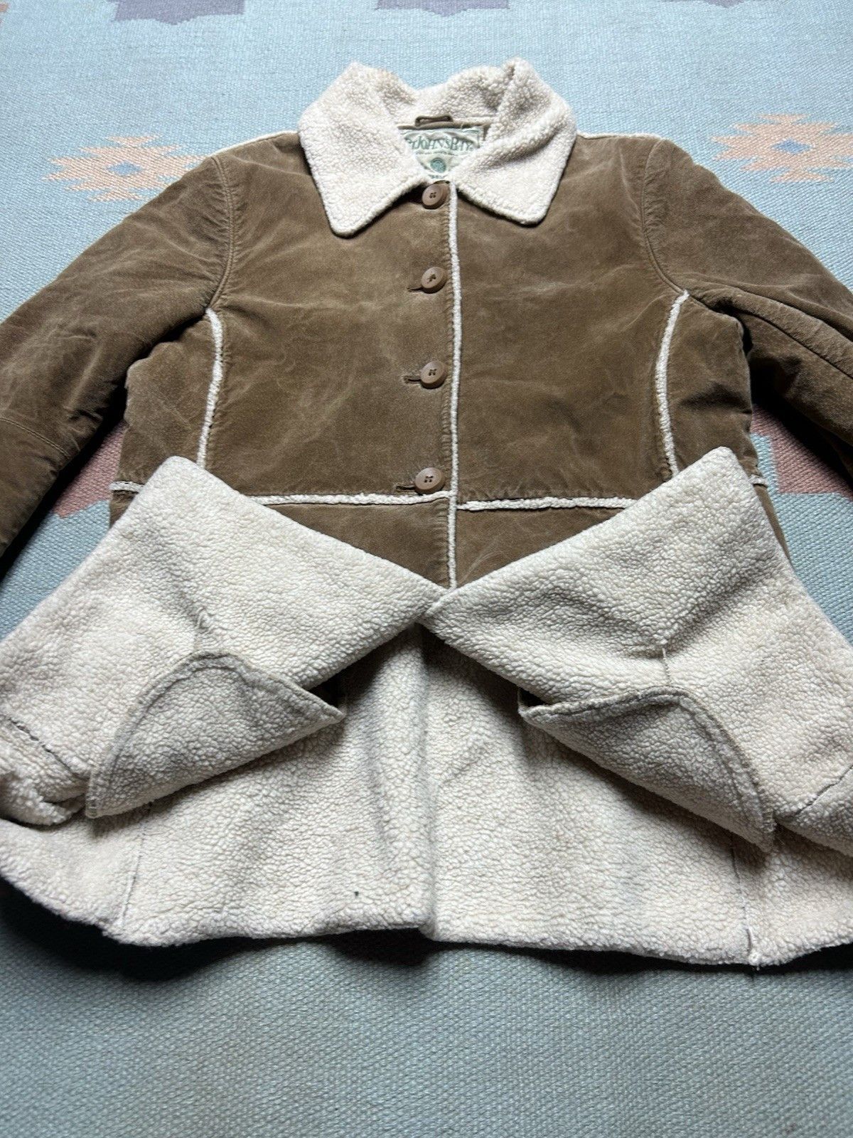 Vintage St. John’s bay Sherpa lined suede jacket penny lane coat M Size M / US 6-8 / IT 42-44 - 4 Thumbnail