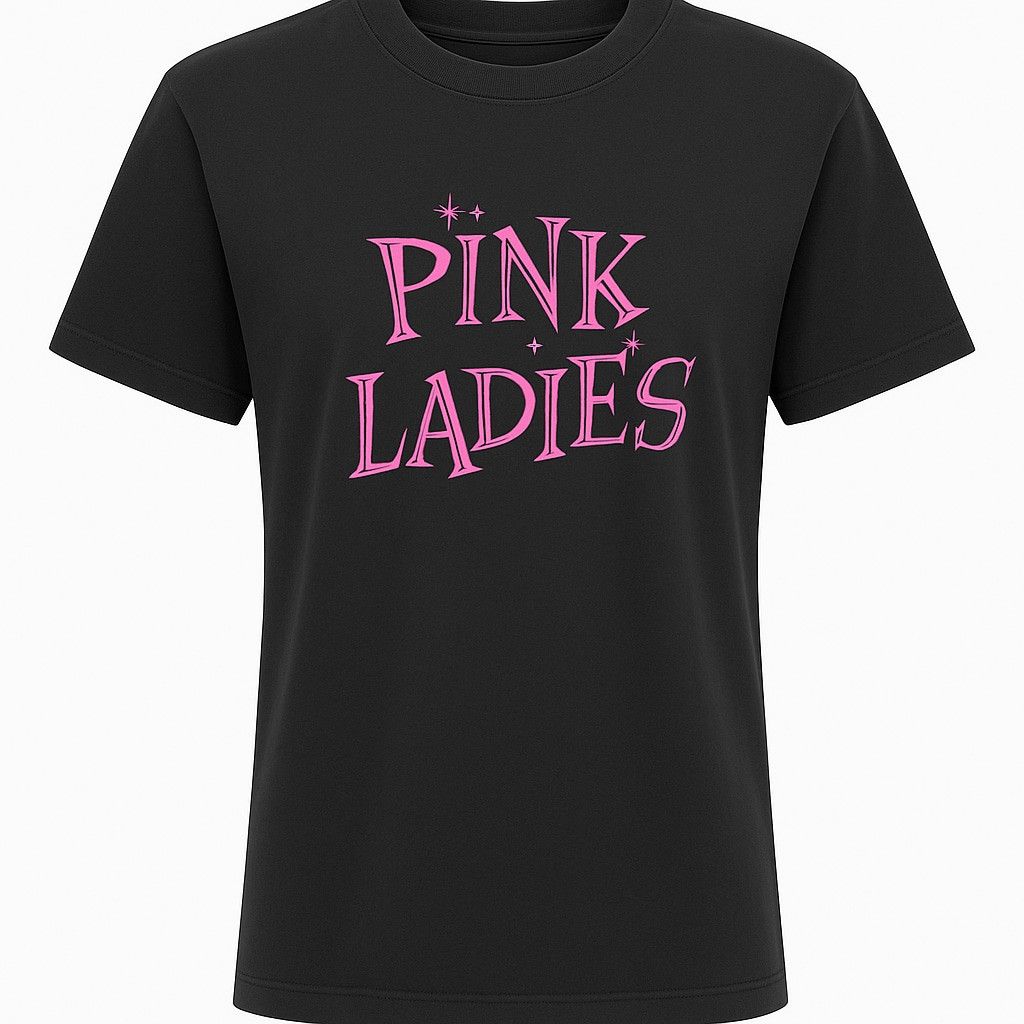 Other Retro “Pink Ladies” Graphic Tee – Black Unisex T-Shirt L Size US L / EU 52-54 / 3 - 2 Thumbnail