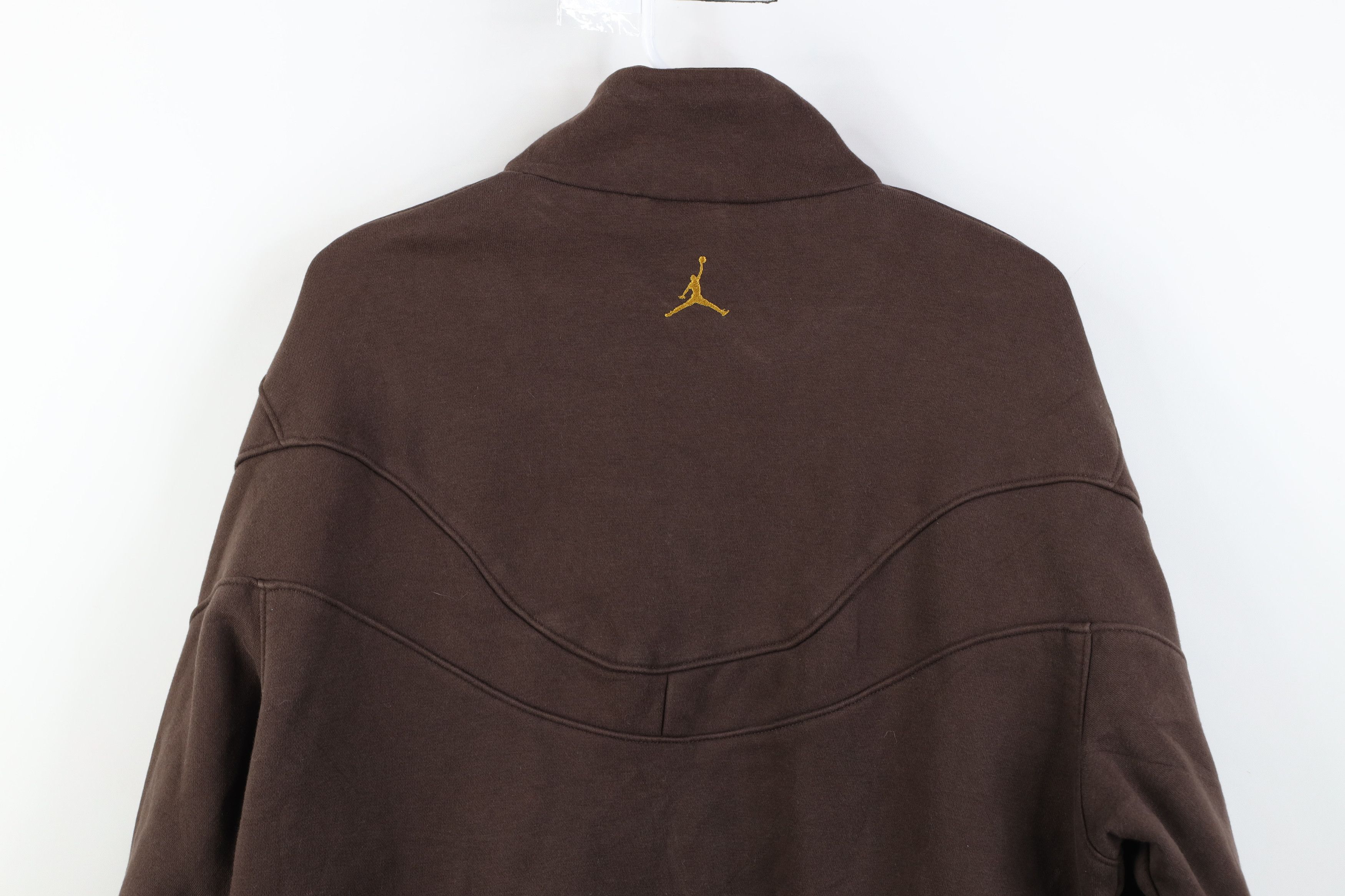 Nike Vintage Nike Air Jordan Heavyweight Bomber Jacket Brown Size US XL / EU 56 / 4 - 17 Thumbnail