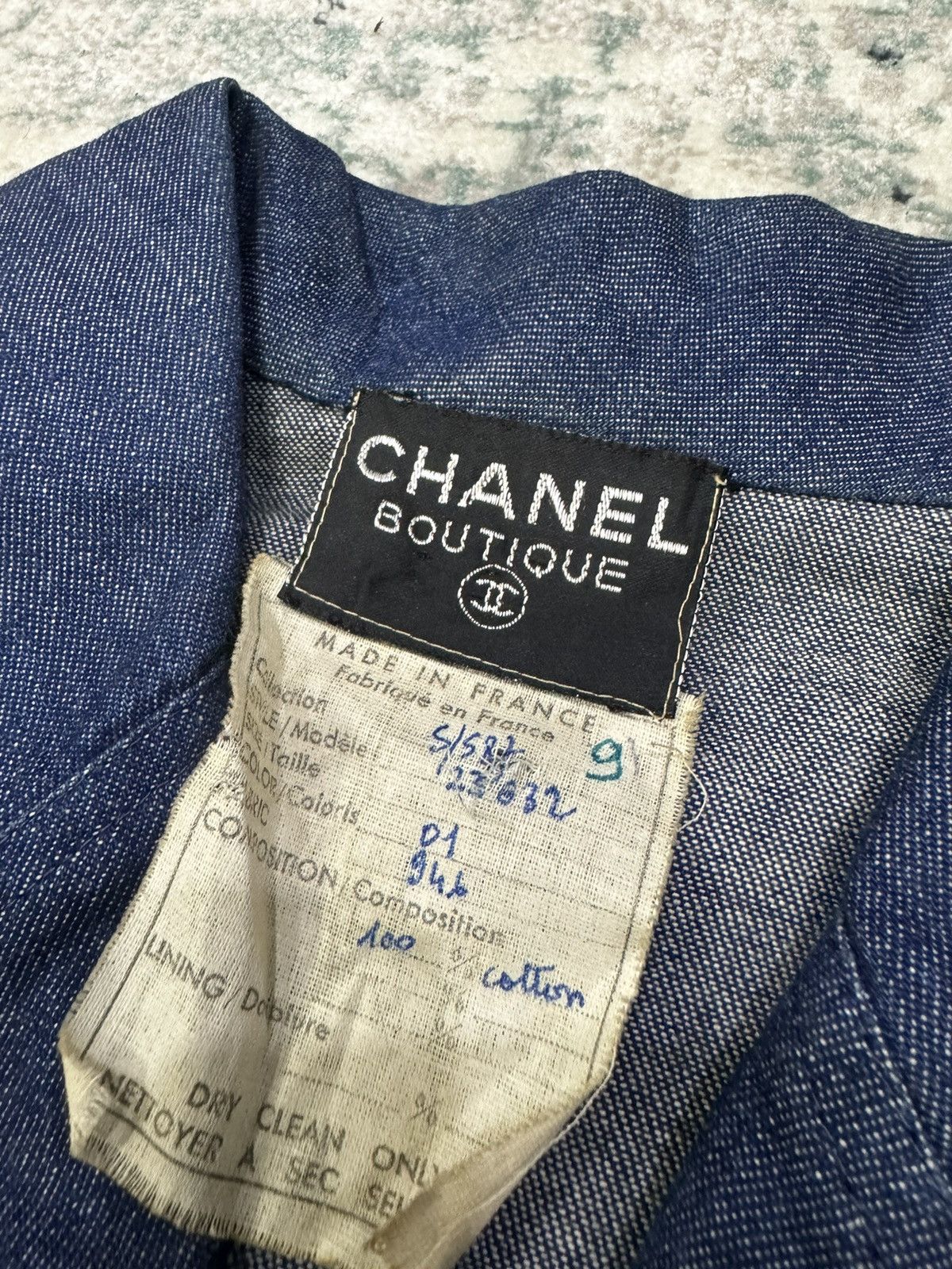 Chanel × Vintage VINTAGE 1980s CHANEL DENIM MIDI DRESS Size S / US 4 / IT 40 - 8 Thumbnail