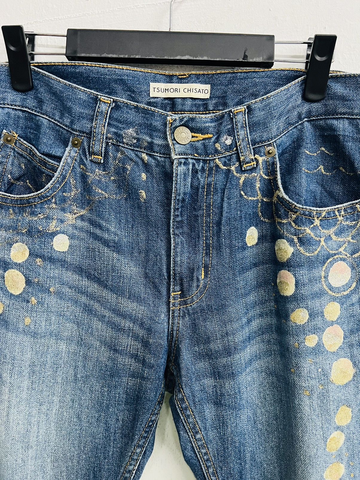 Issey Miyake × Japanese Brand × Tsumori Chisato TSUMORI CHISATO PAINTED ART DENIM Size US 32 / EU 48 - 8 Thumbnail