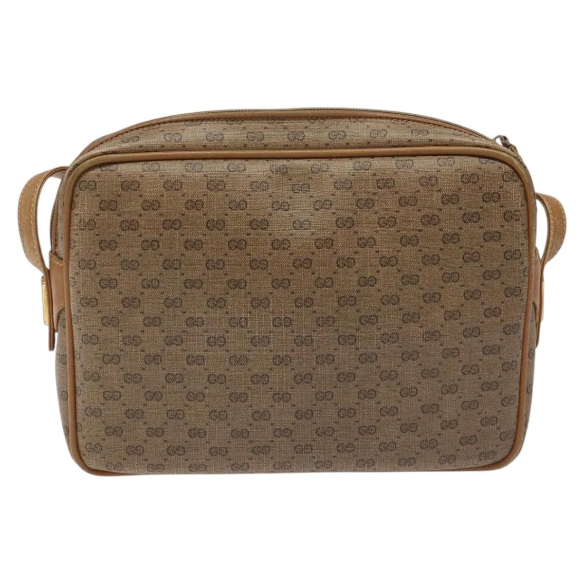 Gucci GUCCI Micro GG Supreme Shoulder Bag Pvc Leather Brown Gold Size ONE SIZE - 3 Thumbnail