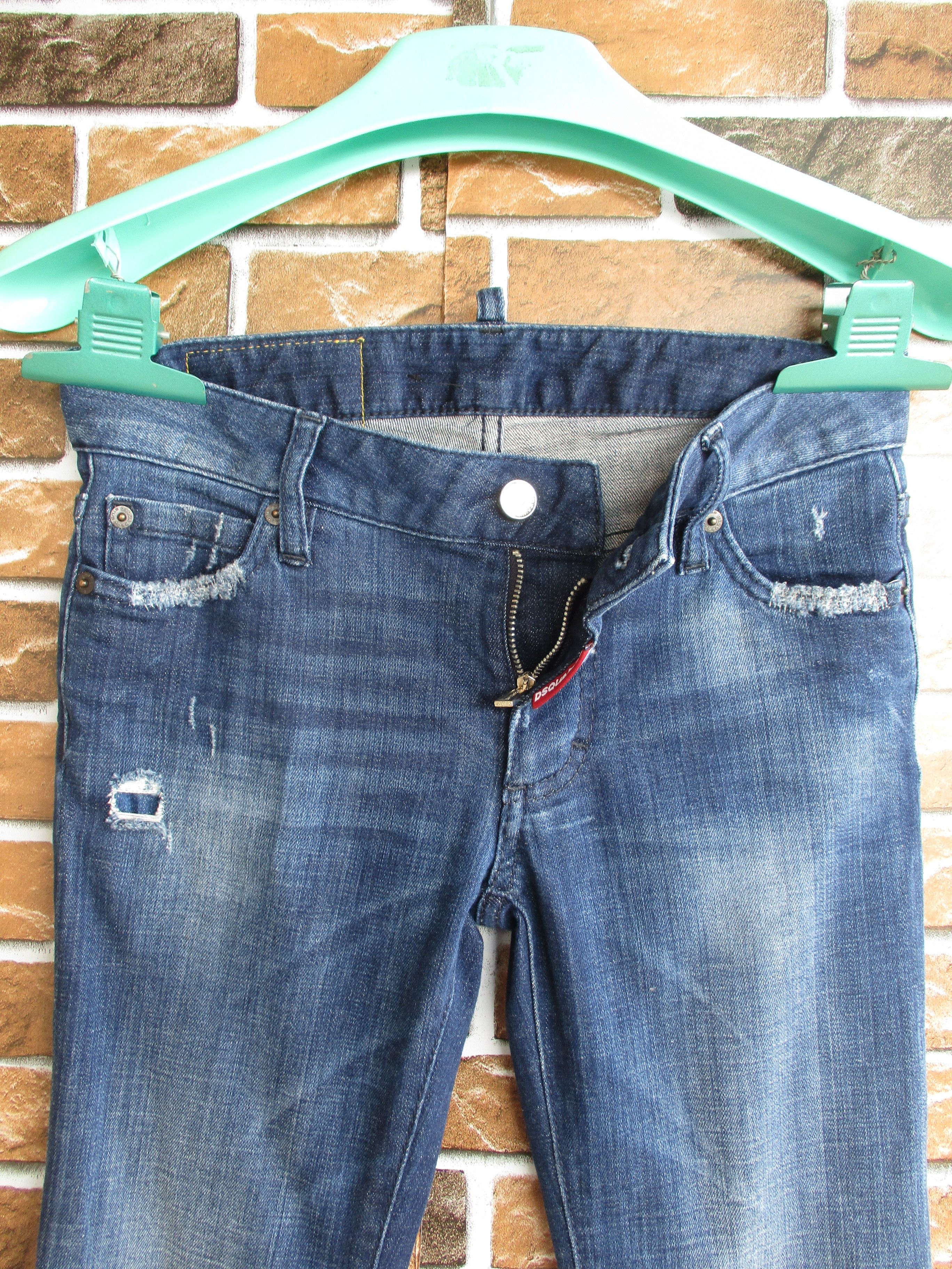Dsquared2 2015 Medium Waist Skinny Jeans Distressed Zipper Leg Size 26" / US 2 / IT 38 - 5 Thumbnail