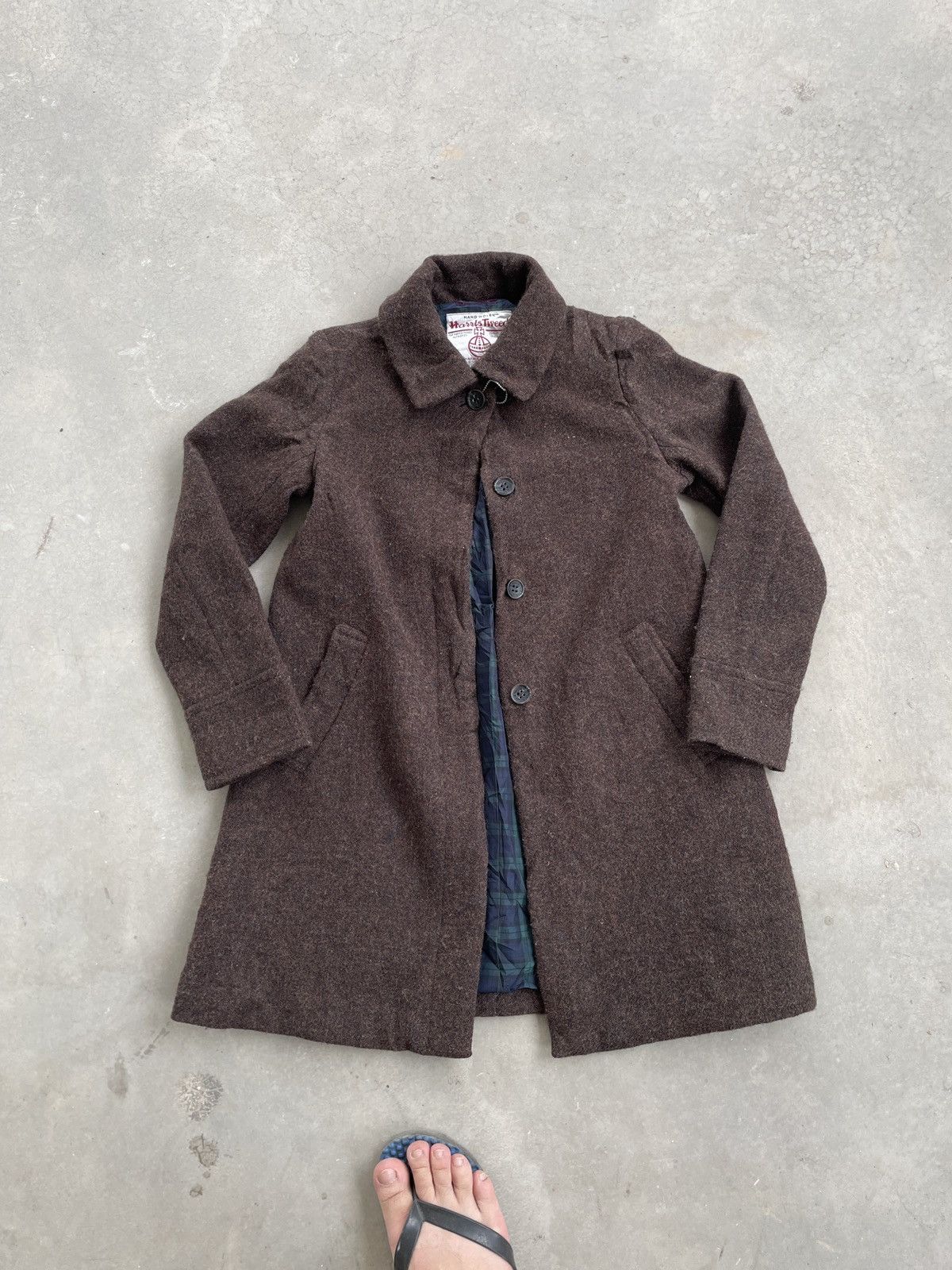 Harris Tweed × Japanese Brand HARRIS TWEED HAND WOVEN WOOL BLAZER Size 38S - 1 Thumbnail