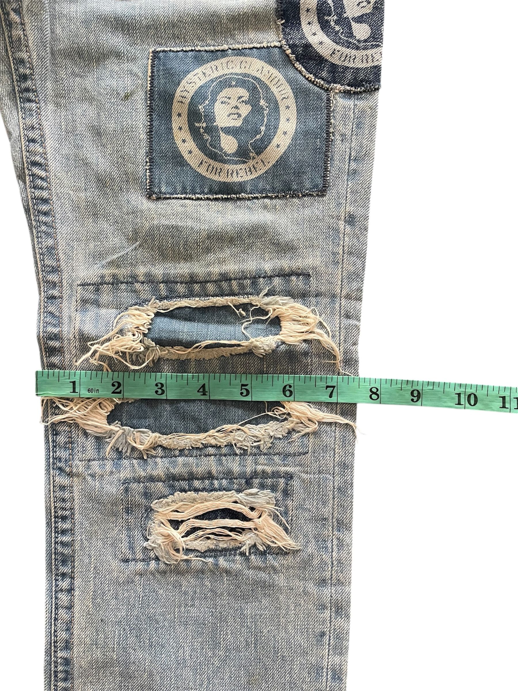 Hysteric Glamour × Le Grande Bleu (L.G.B.) Hysteric Glamour Patchwork Low Rise Baby Blue Reconstruck Size US 30 / EU 46 - 14 Thumbnail