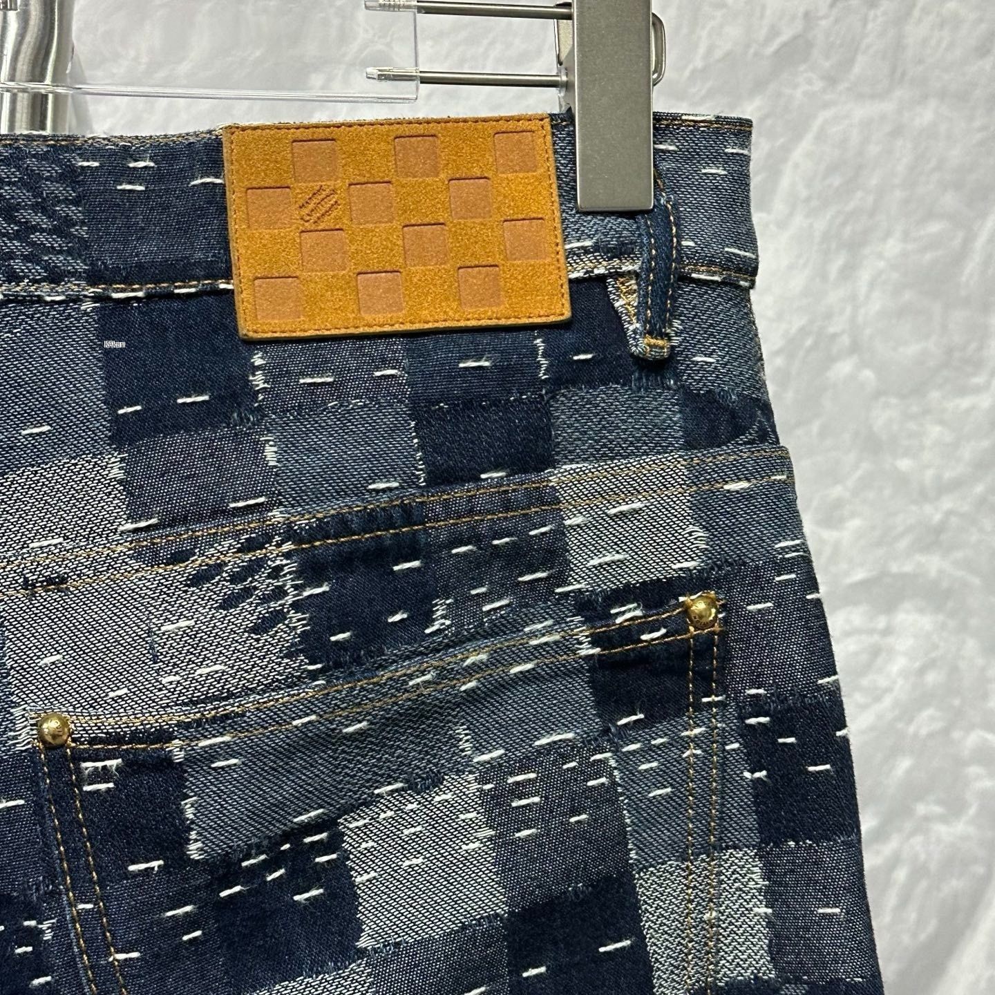 Nigo Louis Vuitton Nigo Checkerboard Denim Pants Size US 30 / EU 46 - 3 Thumbnail
