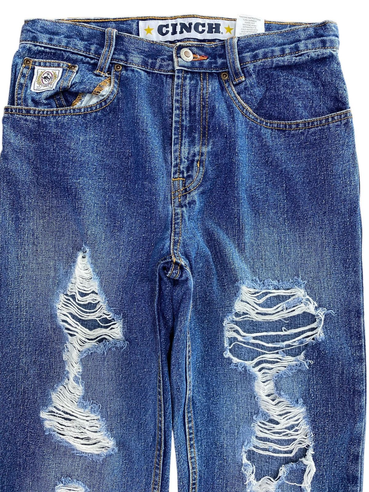 CINCH CINCH Distressed Ripped Style Straight Fit Jeans Size US 29 - 2 Thumbnail