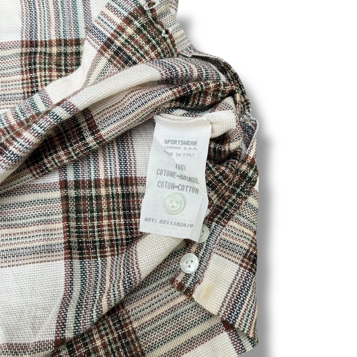 C.P. Company NEED GONE💥S/S 1995 RARE Vintage☠️Cp Company Plaid shirt Size US L / EU 52-54 / 3 - 8 Thumbnail