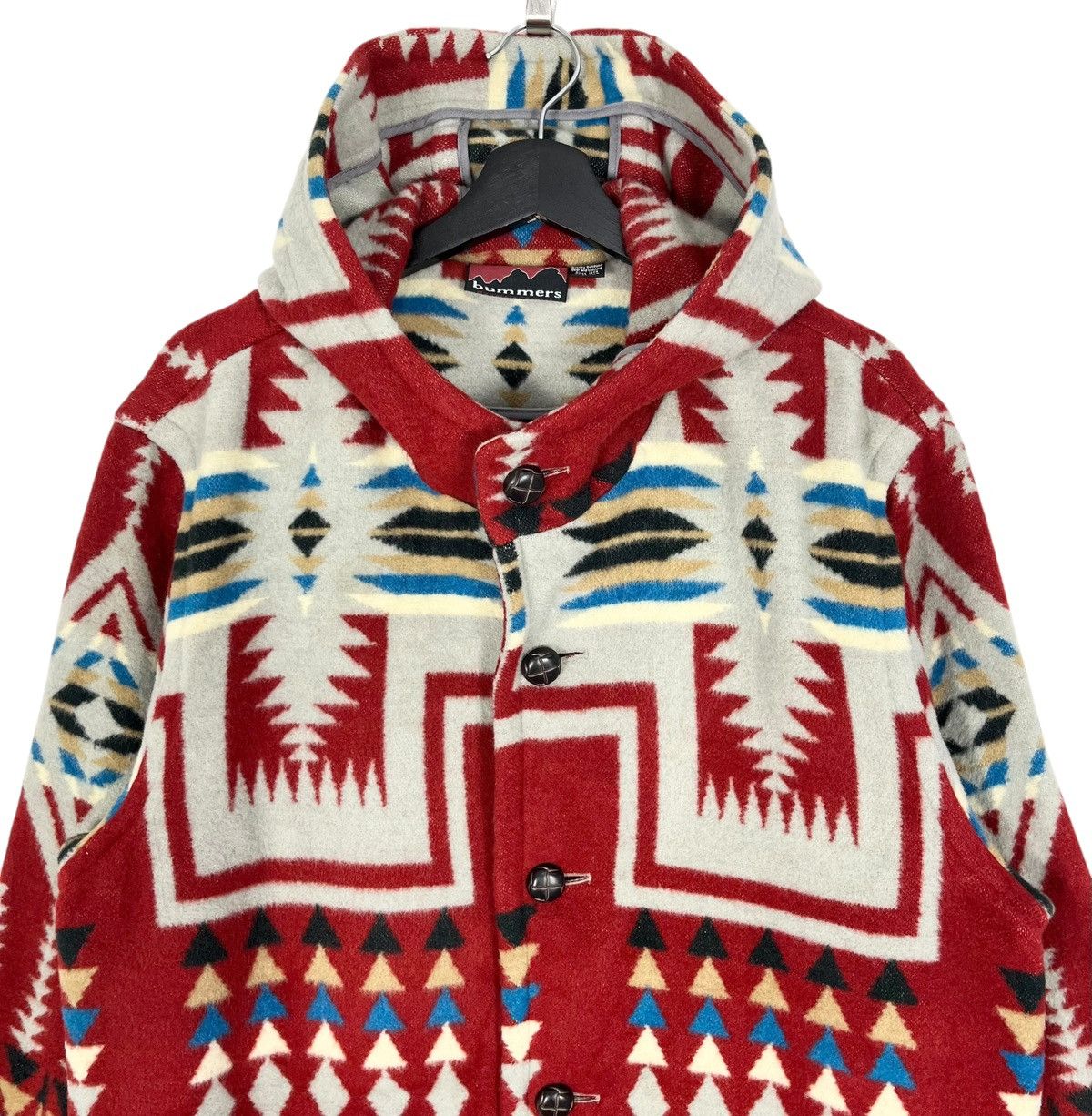 Native Bummers Outdoor Navajo Wool Hoodie Coat Size M / US 6-8 / IT 42-44 - 2 Thumbnail