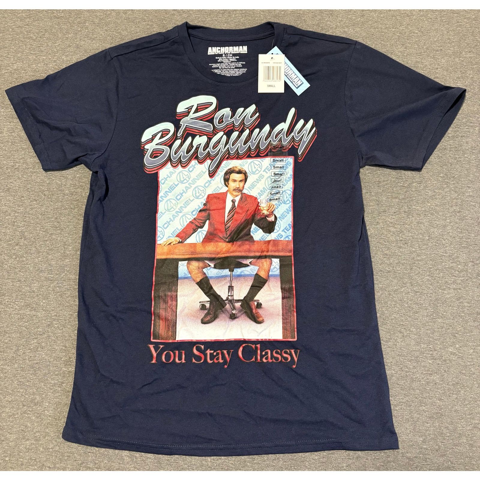 Other Anchorman | Men's Ron Burgundy Graphic T-Shirt | Small | NWT Size US S / EU 44-46 / 1 - 1 Thumbnail