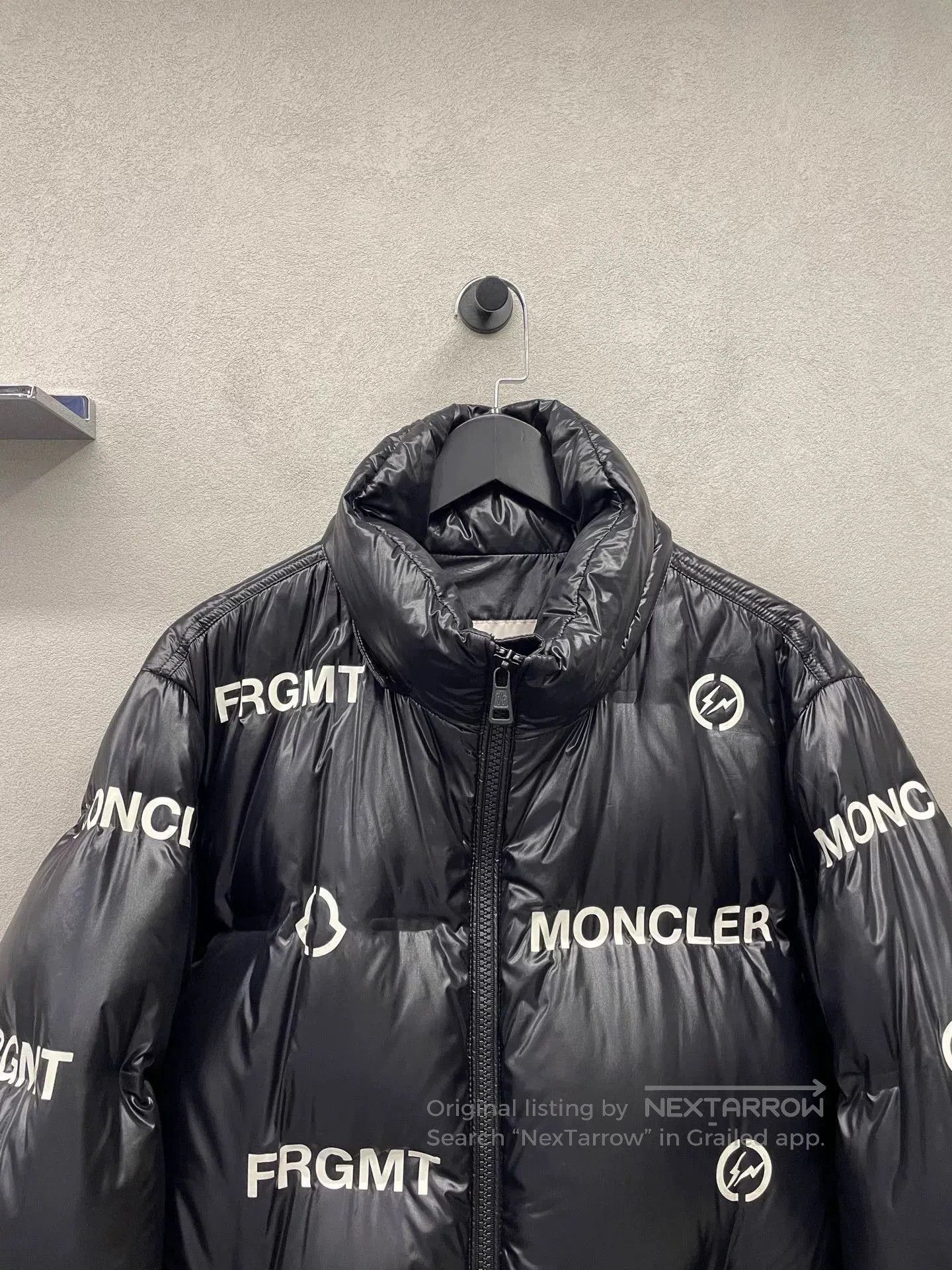 Moncler Moncler x Fragment Black Down Jacket. Size US XL / EU 56 / 4 - 4 Thumbnail