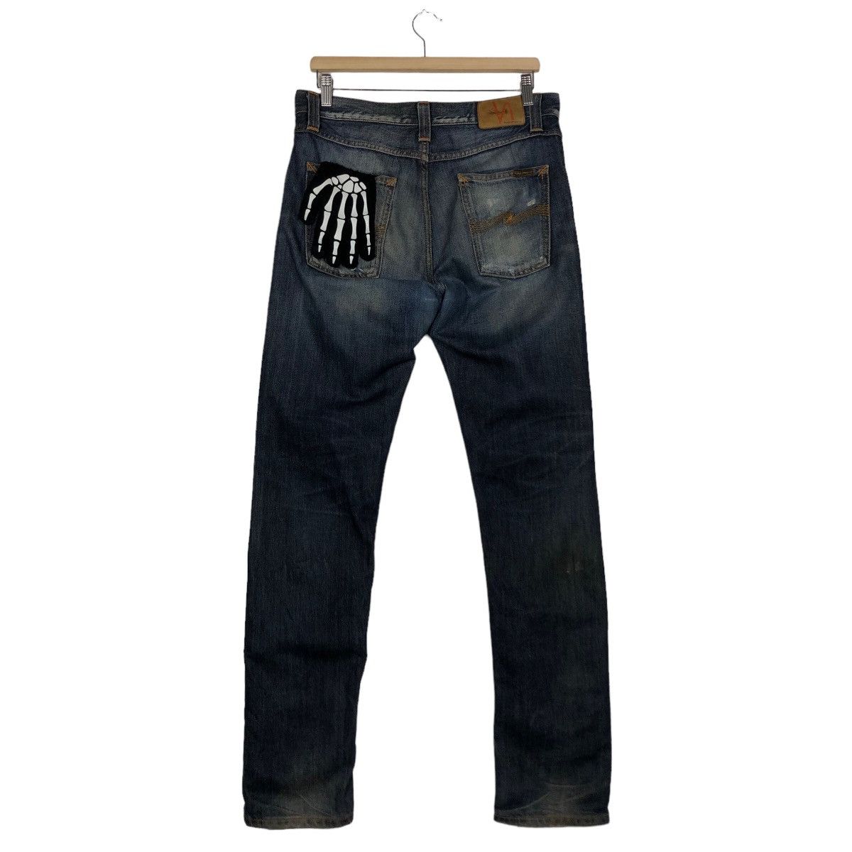 Japanese Brand 🔥Rare Distressed Denim Design Nudie Jeans Japan Made Size US 32 / EU 48 - 6 Thumbnail