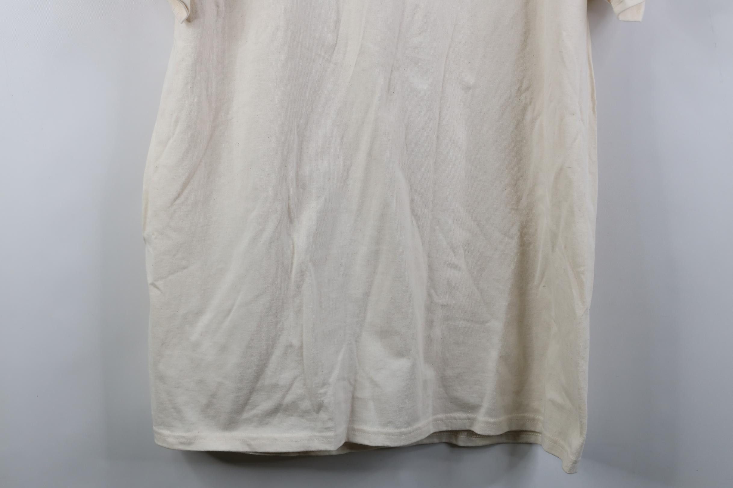 Vintage Vintage 90s Streetwear Blank Raw Cotton Short Sleeve T-Shirt Size US L / EU 52-54 / 3 - 3 Thumbnail