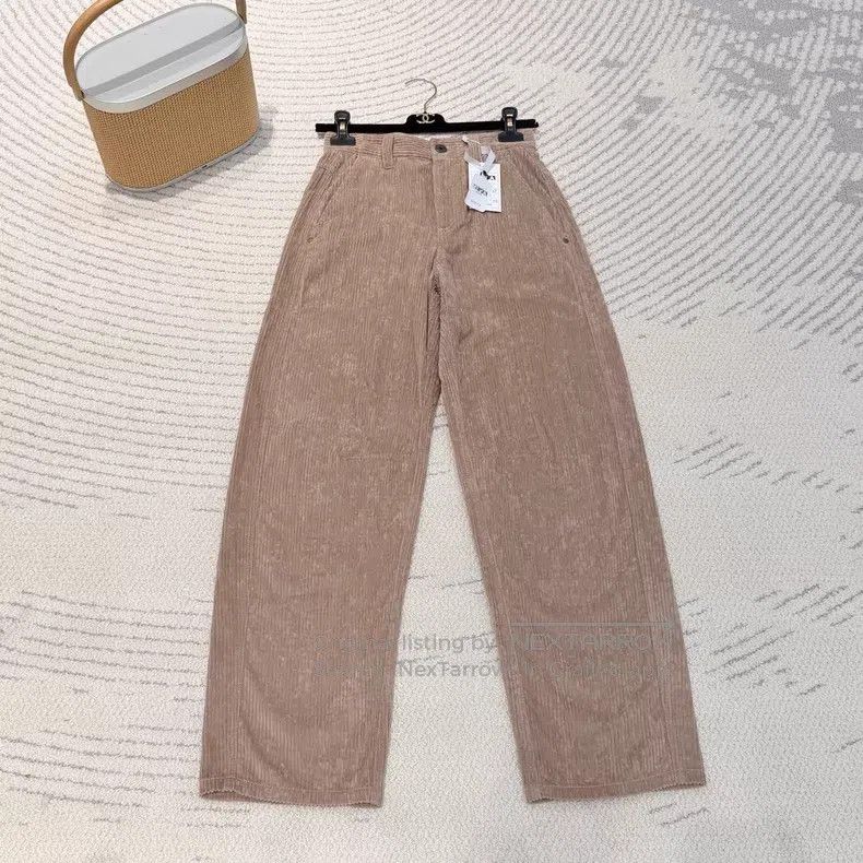 Brunello Cucinelli Brunello Cucinelli Solid Color Zipper High Waisted Straigh Size 24" / US 00 / IT 34 - 2 Thumbnail