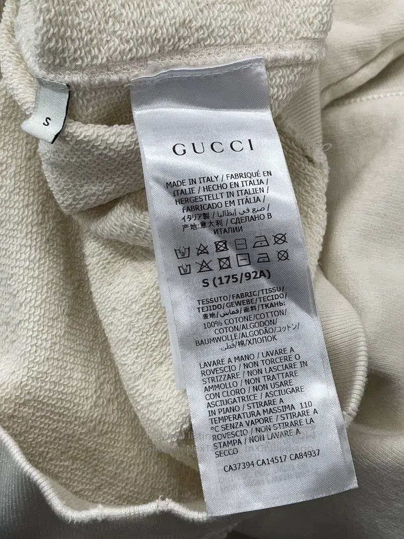 Gucci Gucci White line cat letter logo hooded sweatshirt Size S / US 4 / IT 40 - 5 Thumbnail