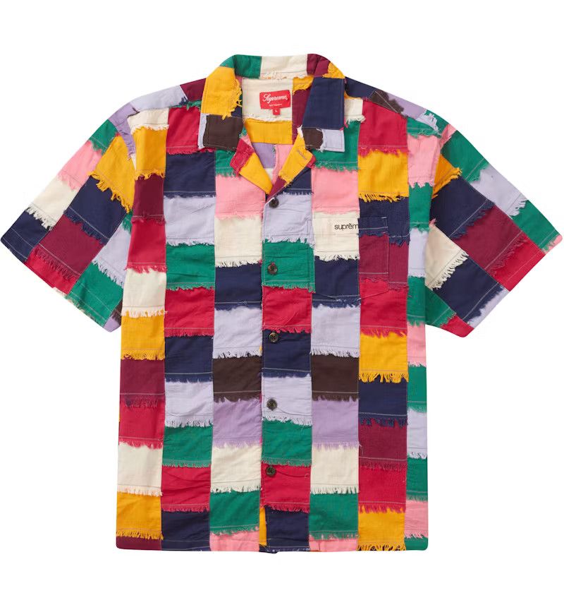 Supreme Supreme Patchwork S/S Shirt Size US L / EU 52-54 / 3 - 1 Thumbnail