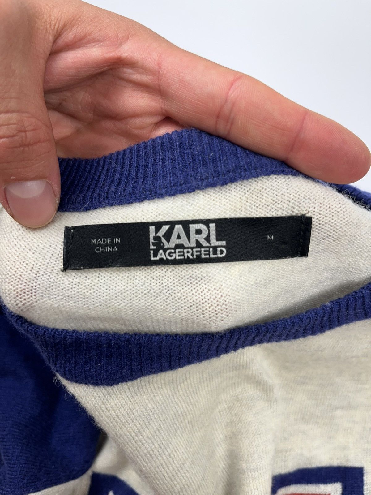 Karl Lagerfeld Karl Lagerfeld Big Logo “KL” Wool Sweater Size US M / EU 48-50 / 2 - 3 Thumbnail