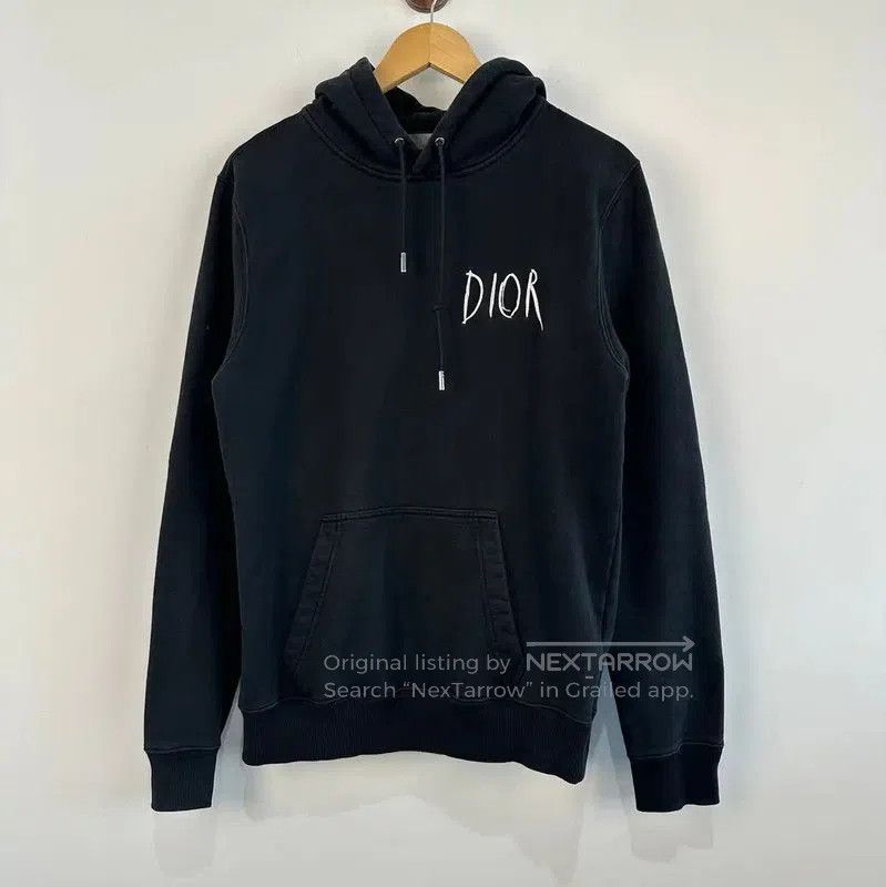 Dior Dior Black Cotton Embroidered Hoodie for Men . Size US L / EU 52-54 / 3 - 1 Thumbnail