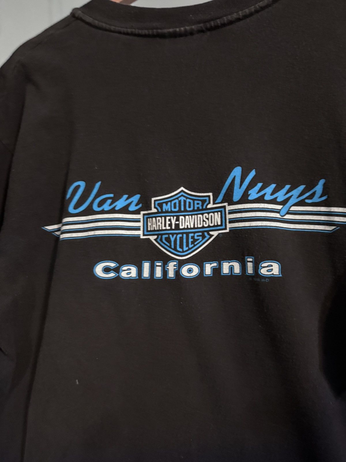 Harley Davidson Harley-Davidson Black Short Sleeve Van Nuys Grey Logo Large Size US L / EU 52-54 / 3 - 5 Thumbnail