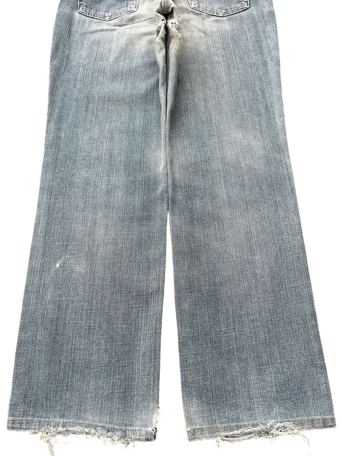 Edwin × Japanese Brand × KMRii Vintage Japanese Brand Blue Washed Straight Frayed Leg Jeans Size US 29 - 7 Thumbnail