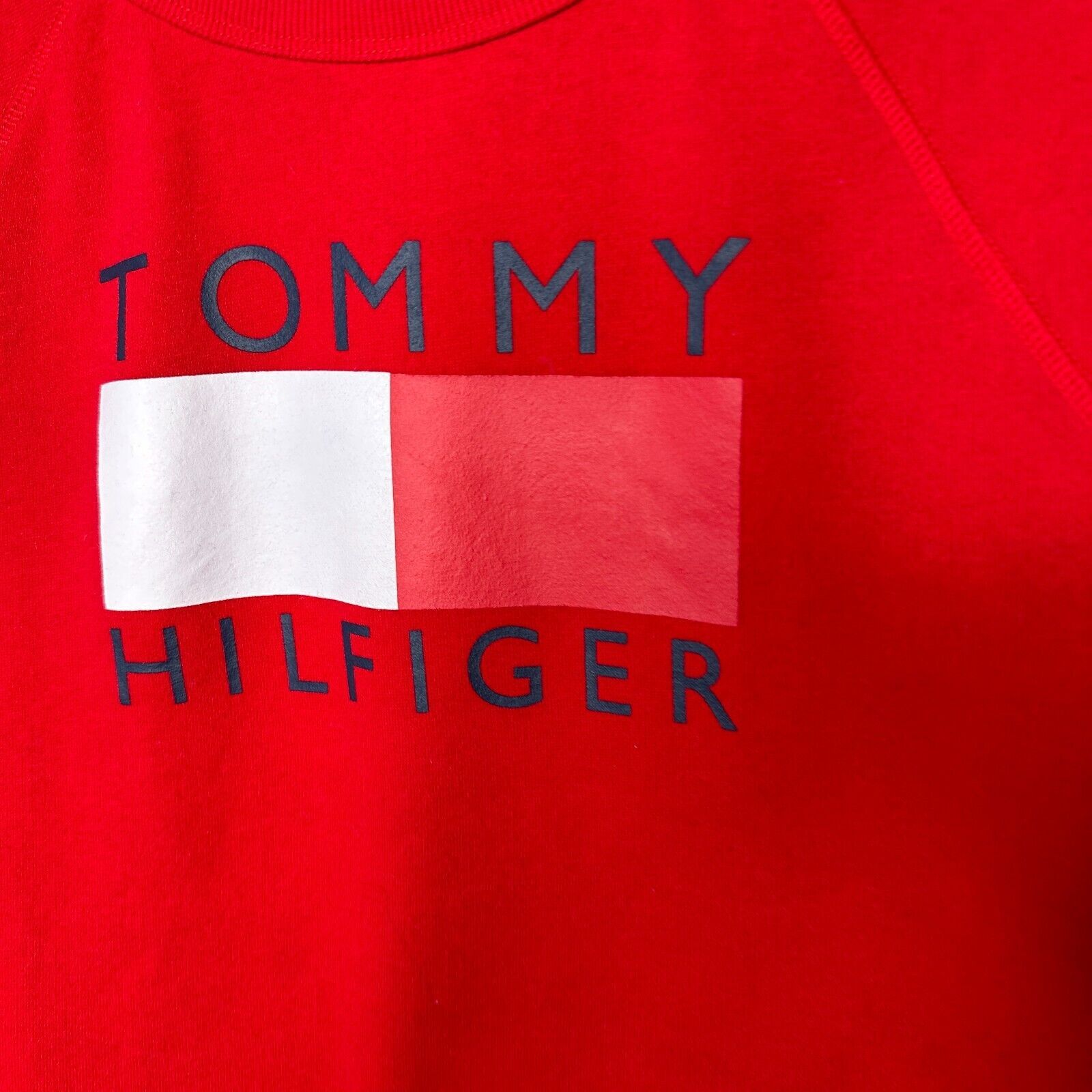 Tommy Hilfiger Tommy Hilfiger Sport Red Big Logo Sweatshirt Thumbhole XL Size XL / US 12-14 / IT 48-50 - 4 Thumbnail