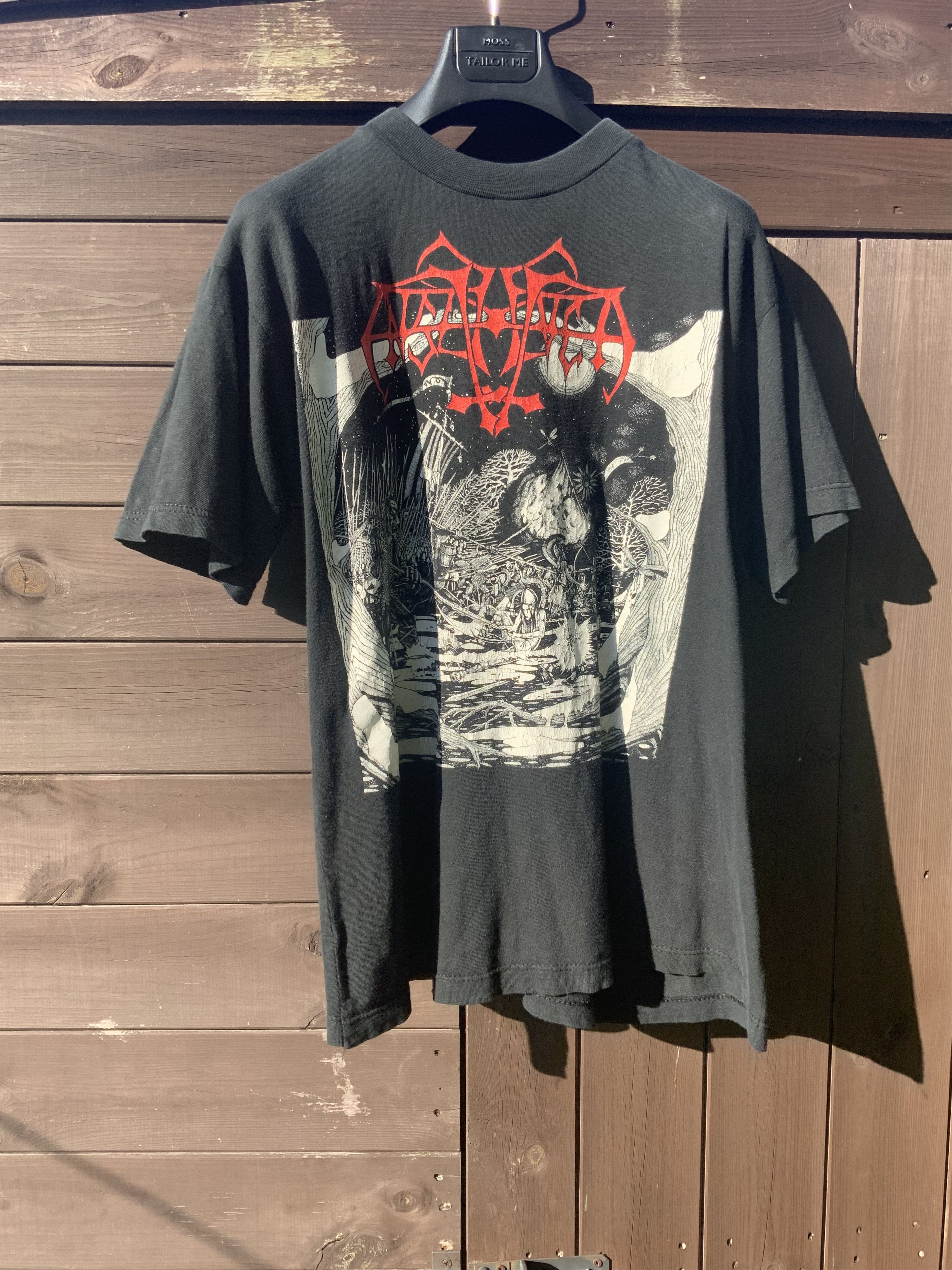 Vintage Very Rare Original 1993 Enslaved Hordanes Land shirt Size US XL / EU 56 / 4 - 7 Thumbnail