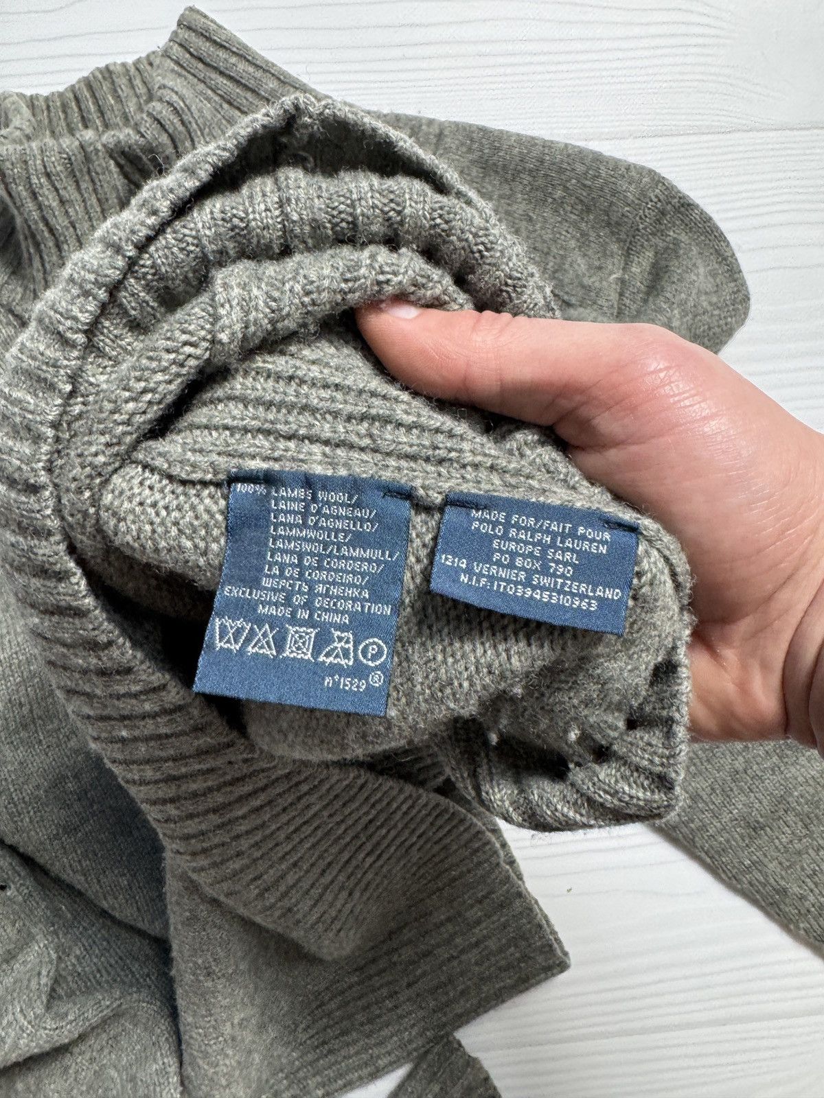 Polo Ralph Lauren × Vintage Polo Ralph Lauren 1/4 Zip Sweater Wool Size US L / EU 52-54 / 3 - 7 Thumbnail