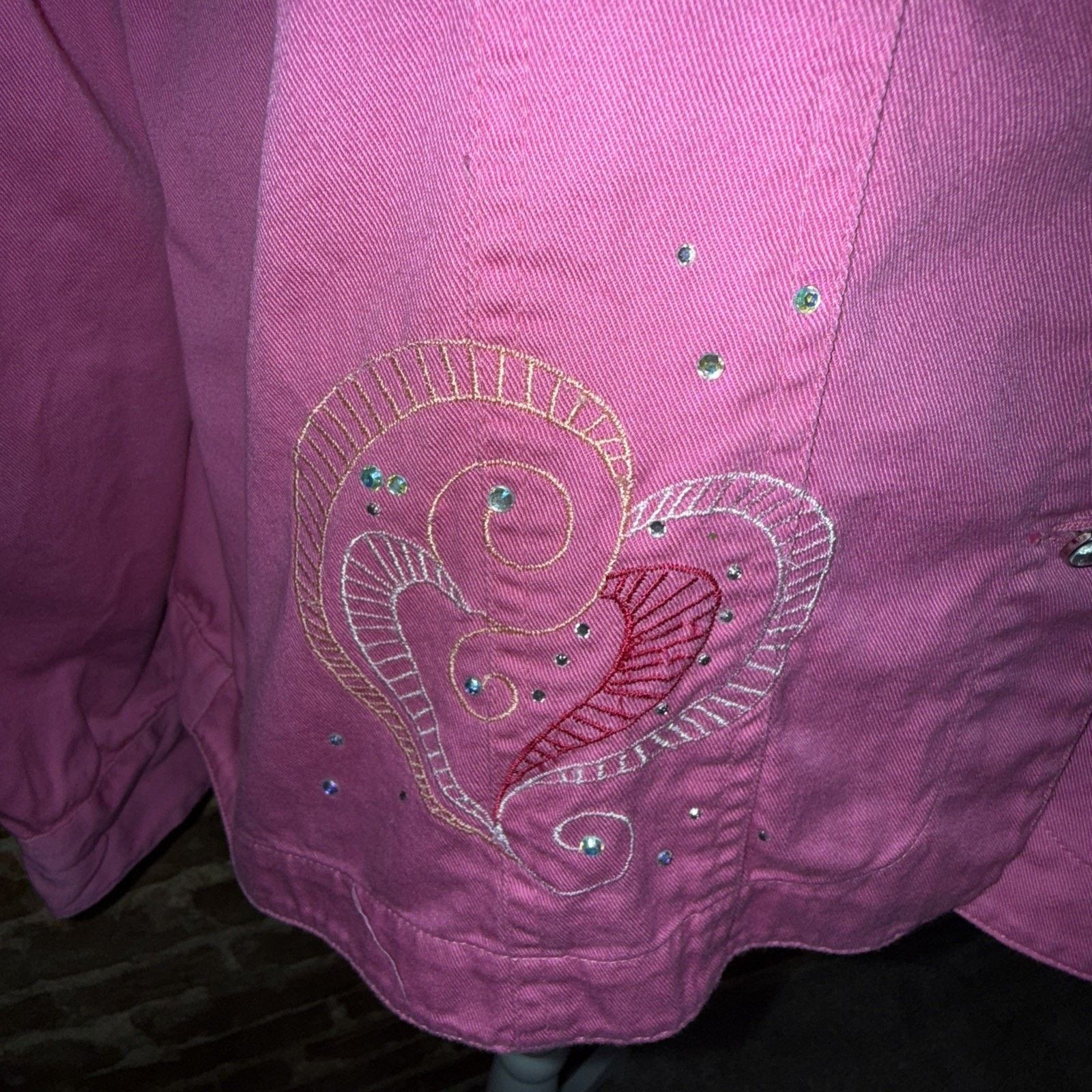 All Sport S M L Sport Pink Western Rodeo Jacket Bling Barbiecore Size L / US 10 / IT 46 - 4 Thumbnail