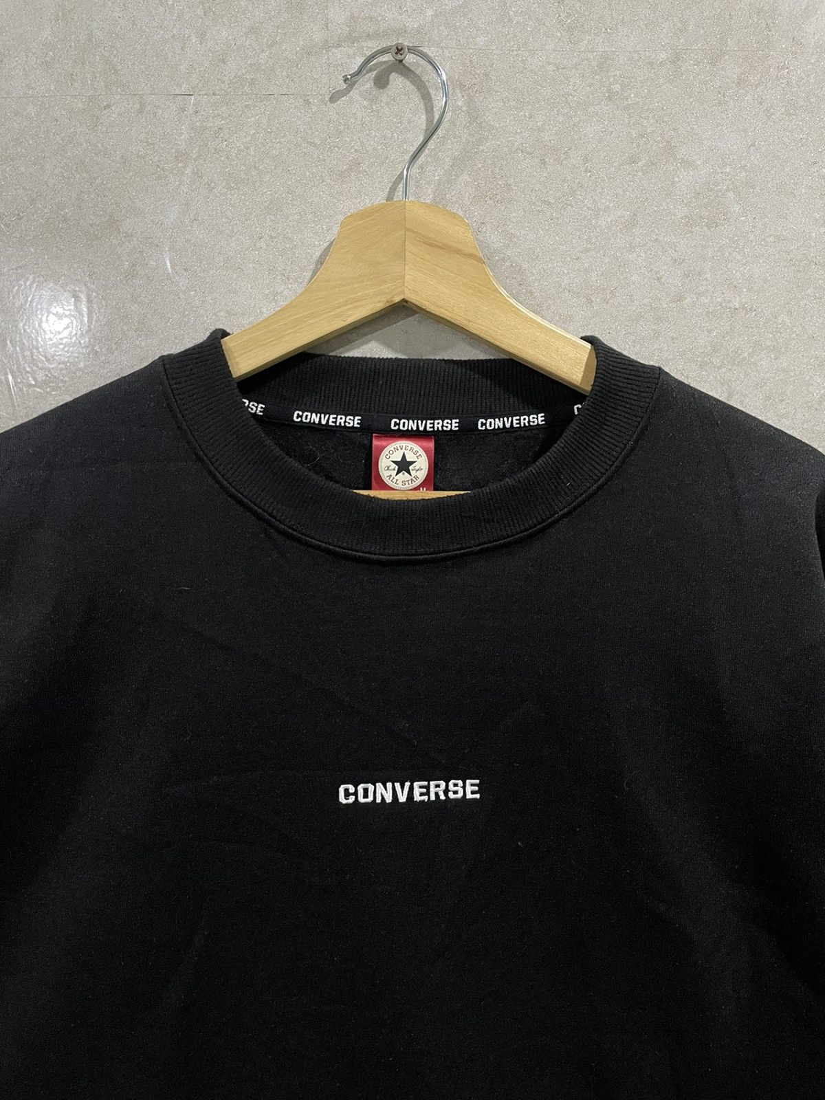 Converse × Vintage Vintage Rare Converse Sweatshirt Size US M / EU 48-50 / 2 - 2 Thumbnail