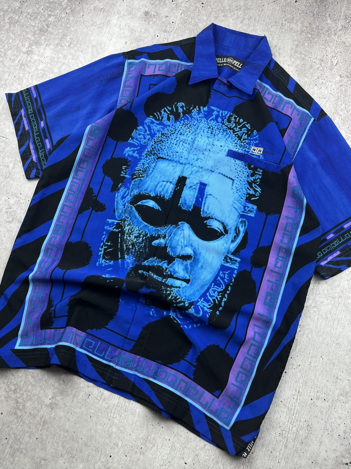 Pelle Pelle × Vintage Vintage Crazy Avant Garde Shirt Pelle Pelle Size US L / EU 52-54 / 3 - 2 Thumbnail