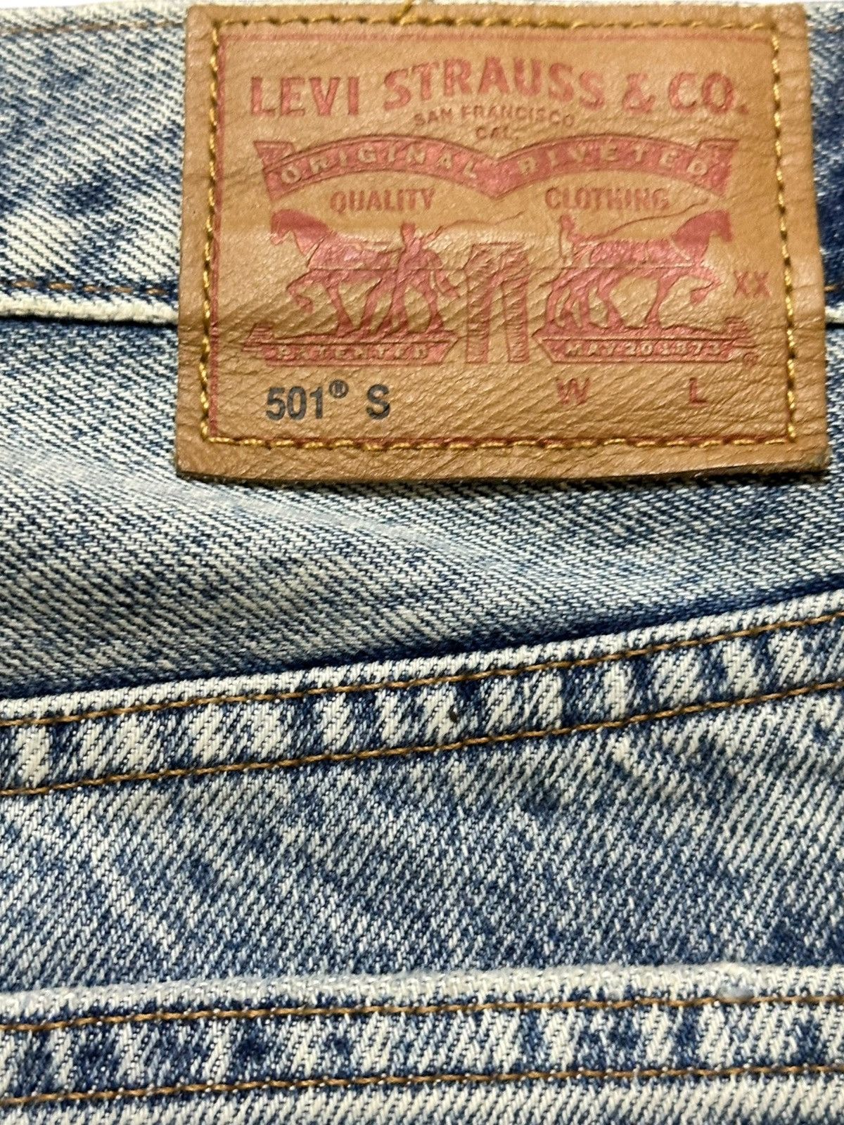 Levi's Vintage Clothing Vintage Levi’s 501 S Skinny Selvedge Faded Distressed Denjm Size US 28 / EU 44 - 6 Thumbnail