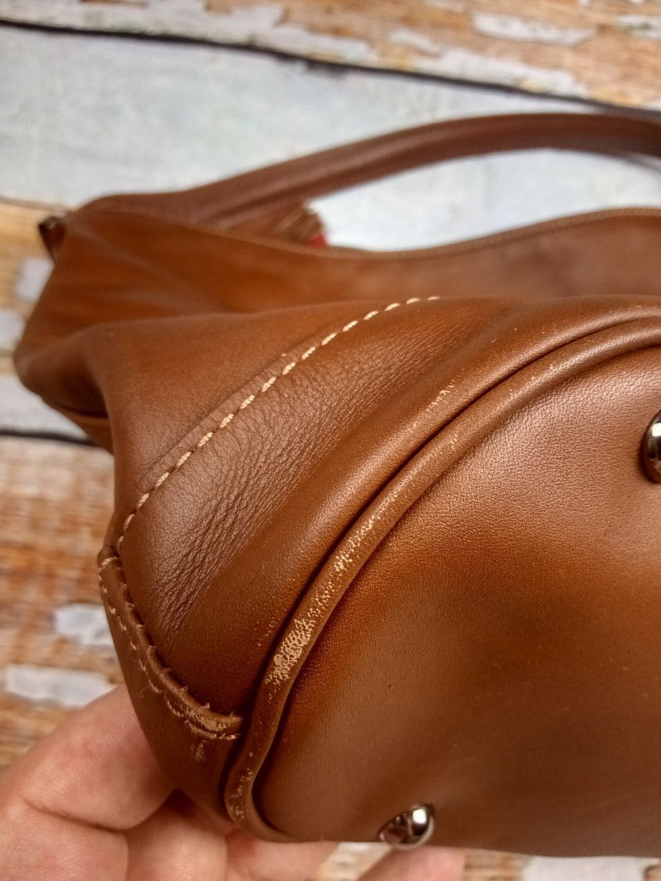 Longchamp Longchamp Brown Leather Women's Bag Size ONE SIZE - 11 Thumbnail