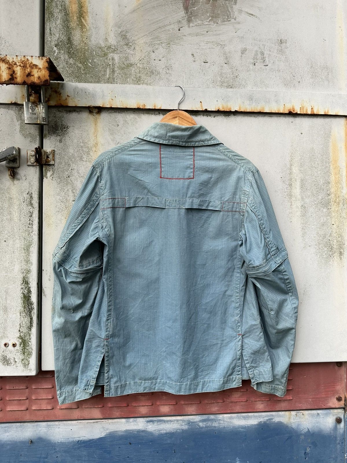 Indigo 👹Vintage Indigo Japan Utility Button Down Jacket Size US M / EU 48-50 / 2 - 8 Thumbnail