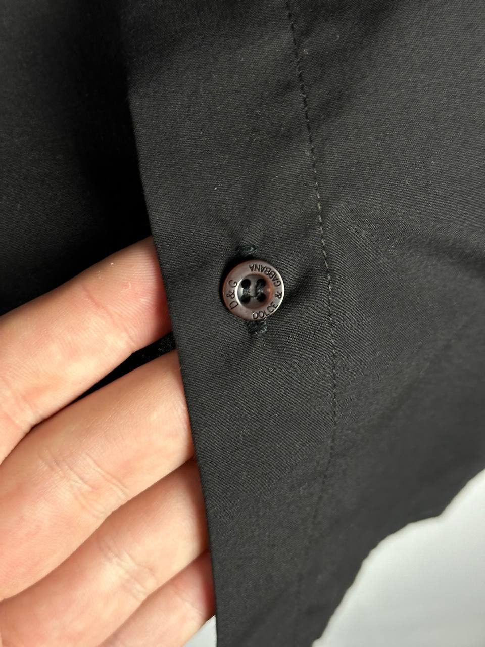 Vintage Y2k Vintage Dolce & Gabbana D&G Big Logo Black Shirt Size US M / EU 48-50 / 2 - 7 Thumbnail