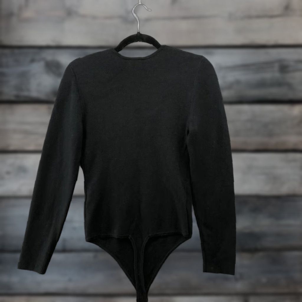 Abercrombie & Fitch Abercrombie & Fitch Bodysuit Womens M Black Knit Square Neck Sweater Size M / US 6-8 / IT 42-44 - 1 Thumbnail