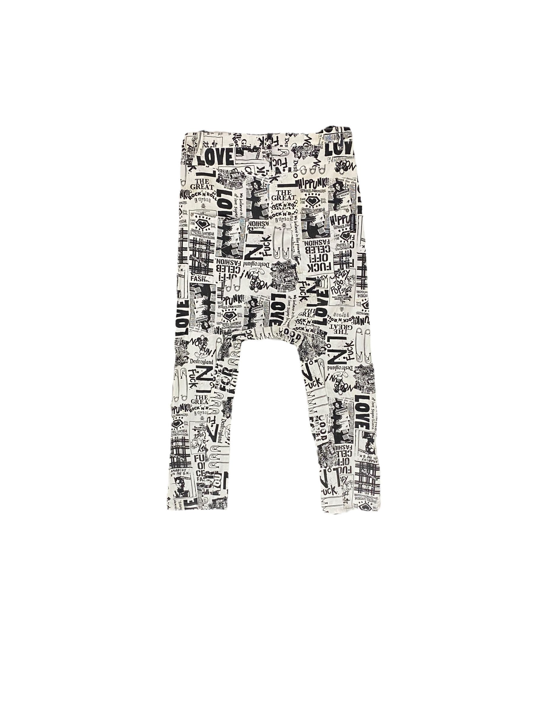 Designer × Hysteric Glamour × Japanese Brand Superlovers spike allover print punk drop crotch pant Size US 30 / EU 46 - 2 Thumbnail
