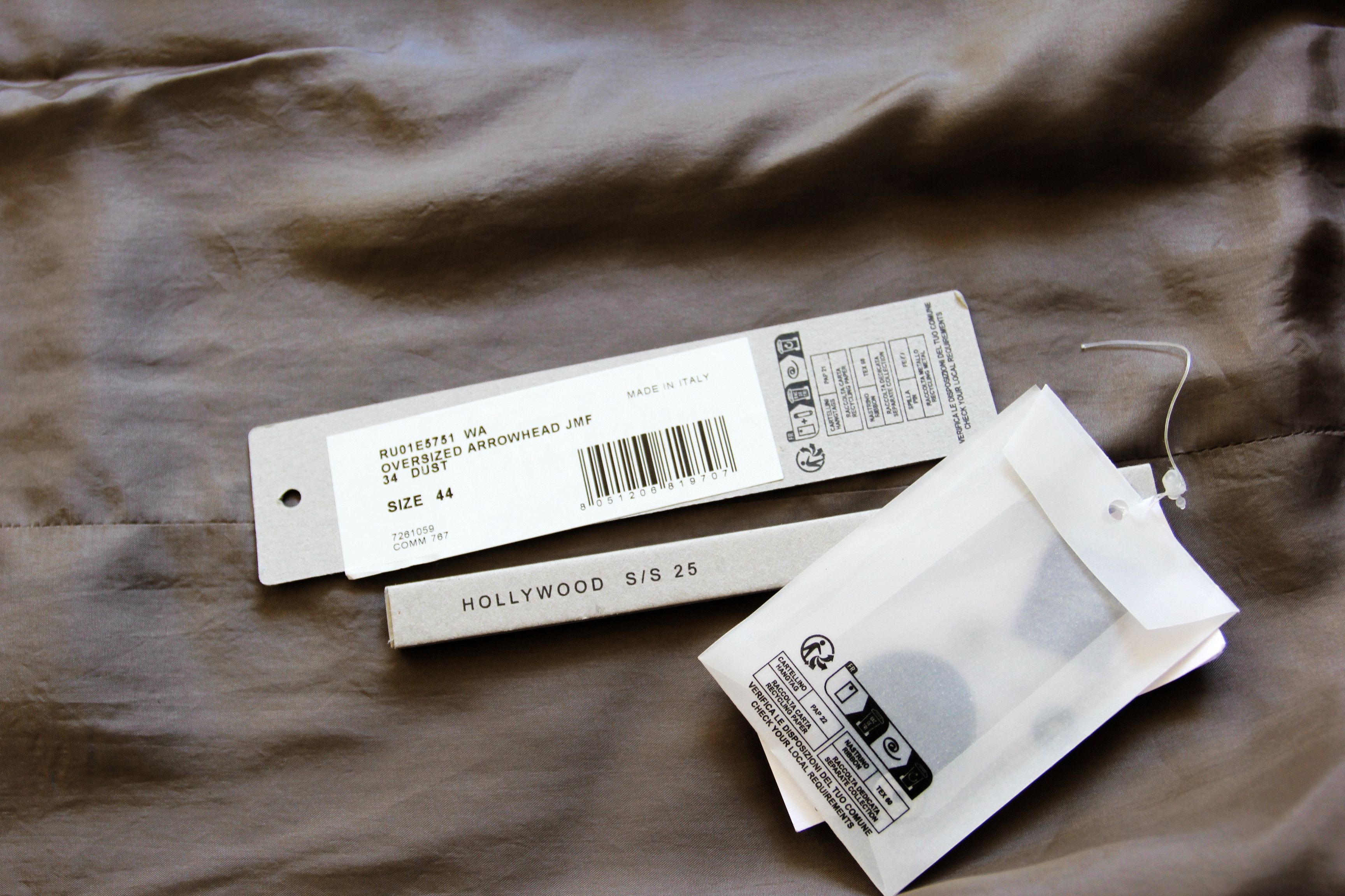 Rick Owens BNWT SS25 RICK OWENS "HOLLYWOOD" ARROWHEAD JMF COAT 44 Size US S / EU 44-46 / 1 - 8 Thumbnail
