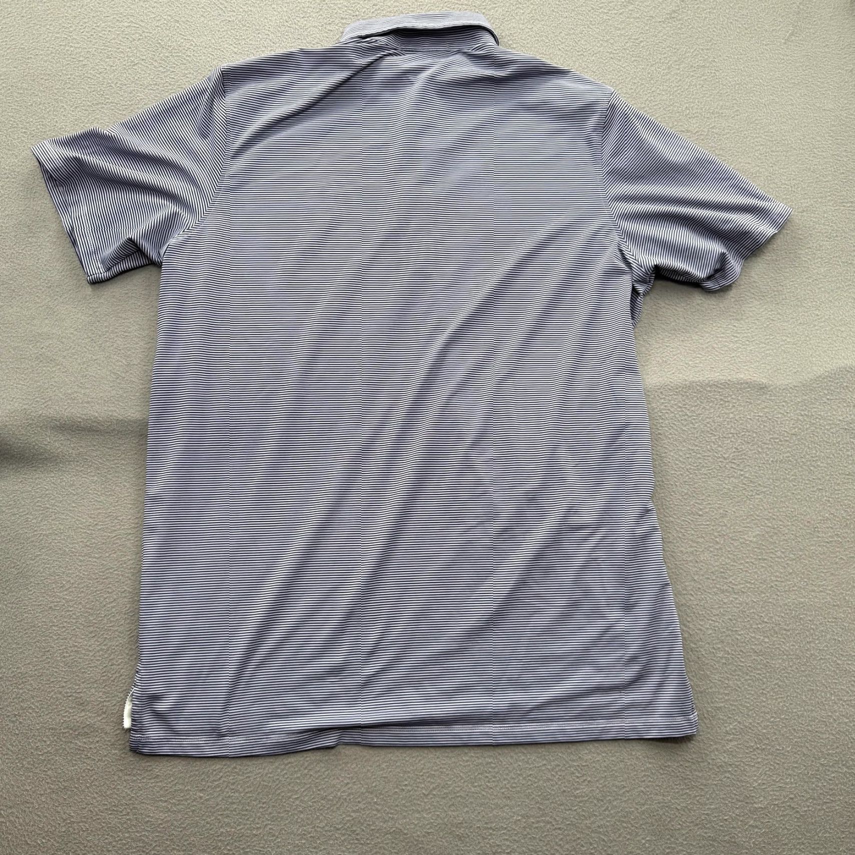 Vintage Greyson Polo Shirt Mens XL Blue Striped SR Logo Golf Performance Stretch Shirt Mens XL Blue Striped Polo Golf Short Sleeve Casual Size US XL / EU 56 / 4 - 2 Thumbnail