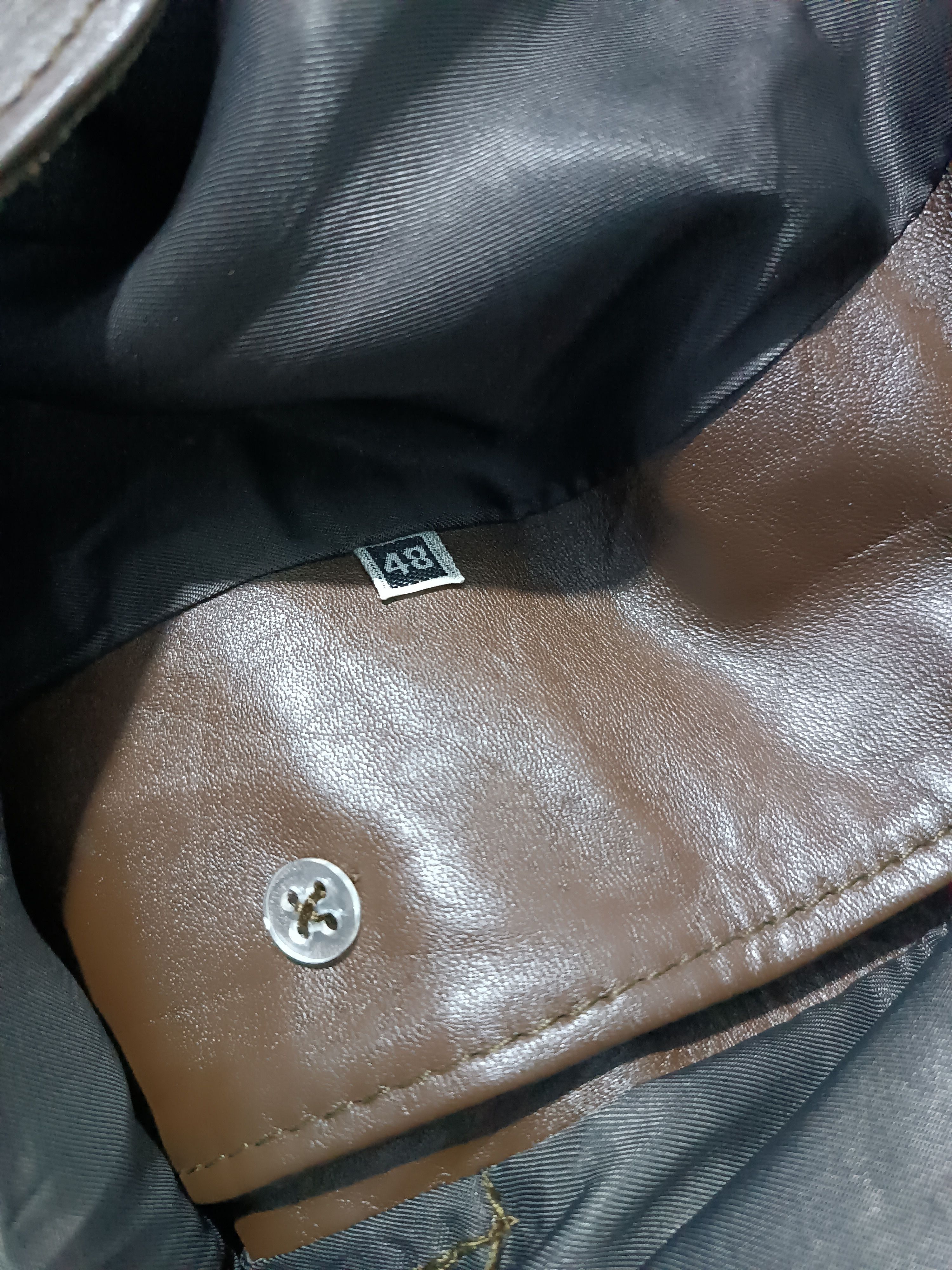 Other Vintage Made In Italy Brown Leather Rider Jacket Size US M / EU 48-50 / 2 - 6 Thumbnail