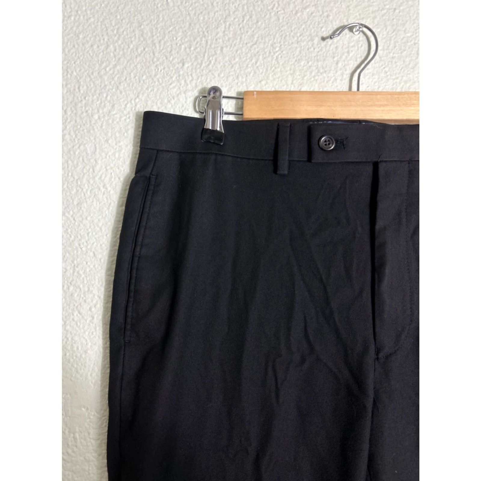 Ralph Lauren Lauren Ralph Lauren Dress Pants Black Mens Size 34x32 Polyester Rayon Blend Regular Inseam 32 Size US 34 / EU 50 - 4 Thumbnail